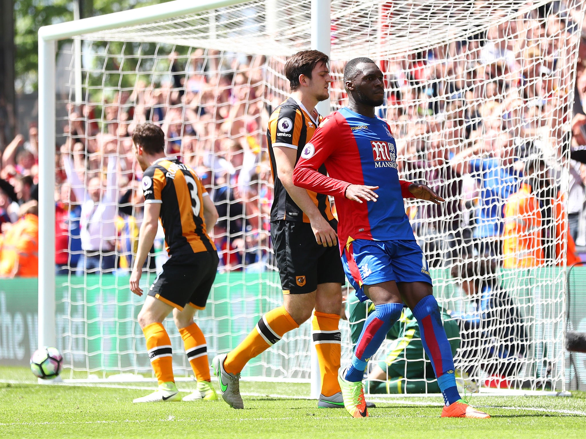 Christian Benteke powered home a header to double Palace's lead