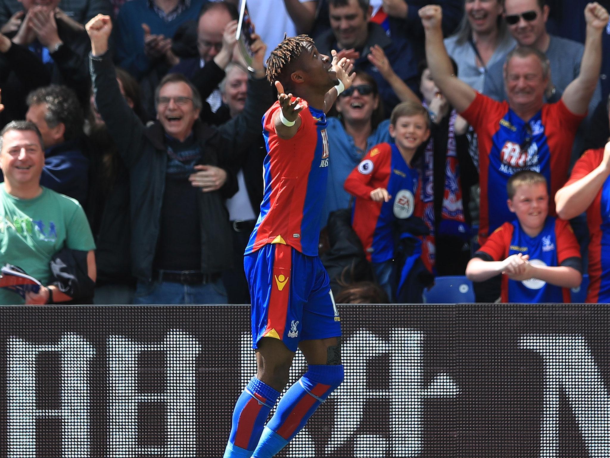 &#13;
Wilfried Zaha scored the opener &#13;