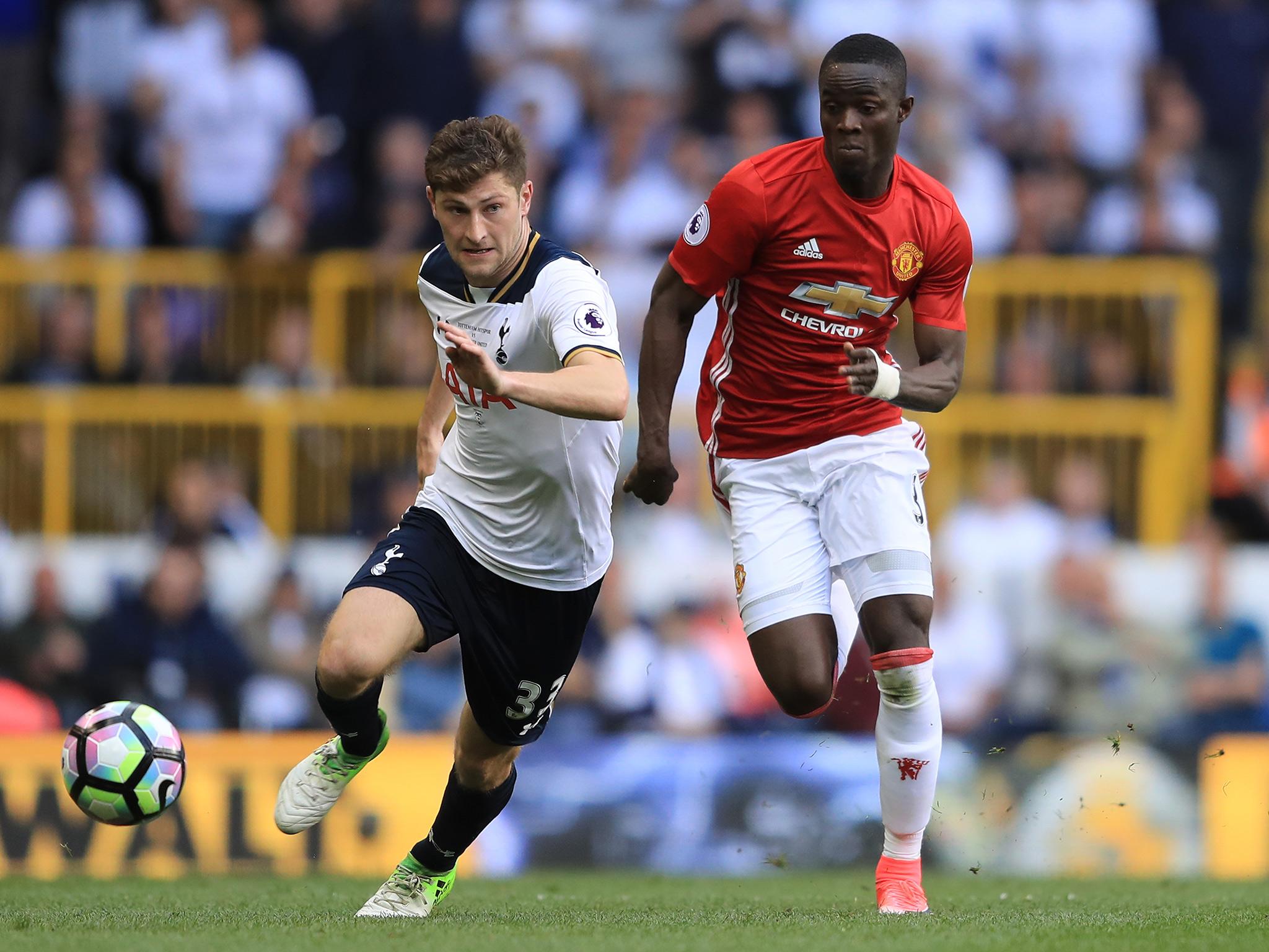 &#13;
Bailly in action against Tottenham (Getty)&#13;