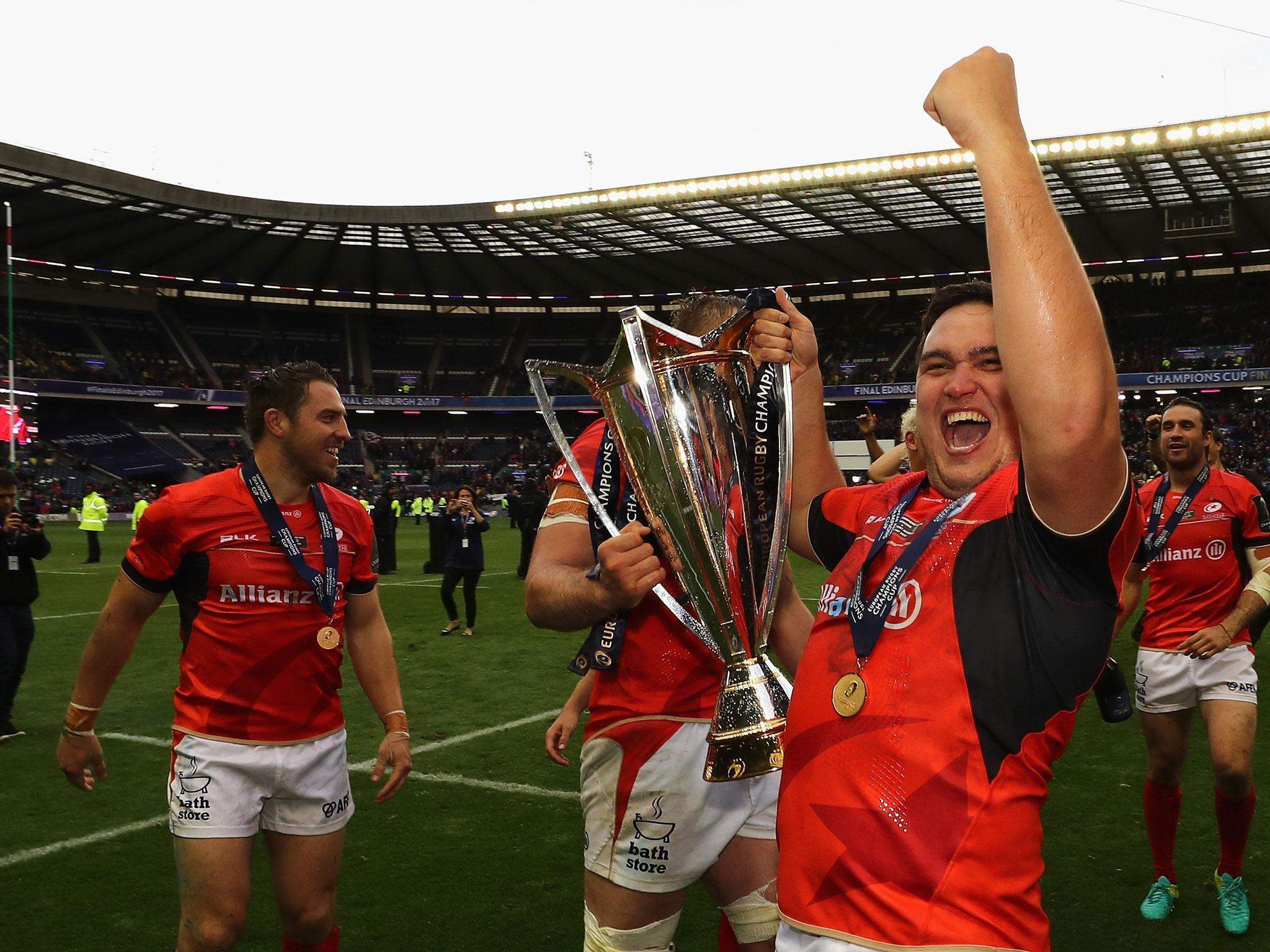 Saracens defended their trophy in Edinburgh