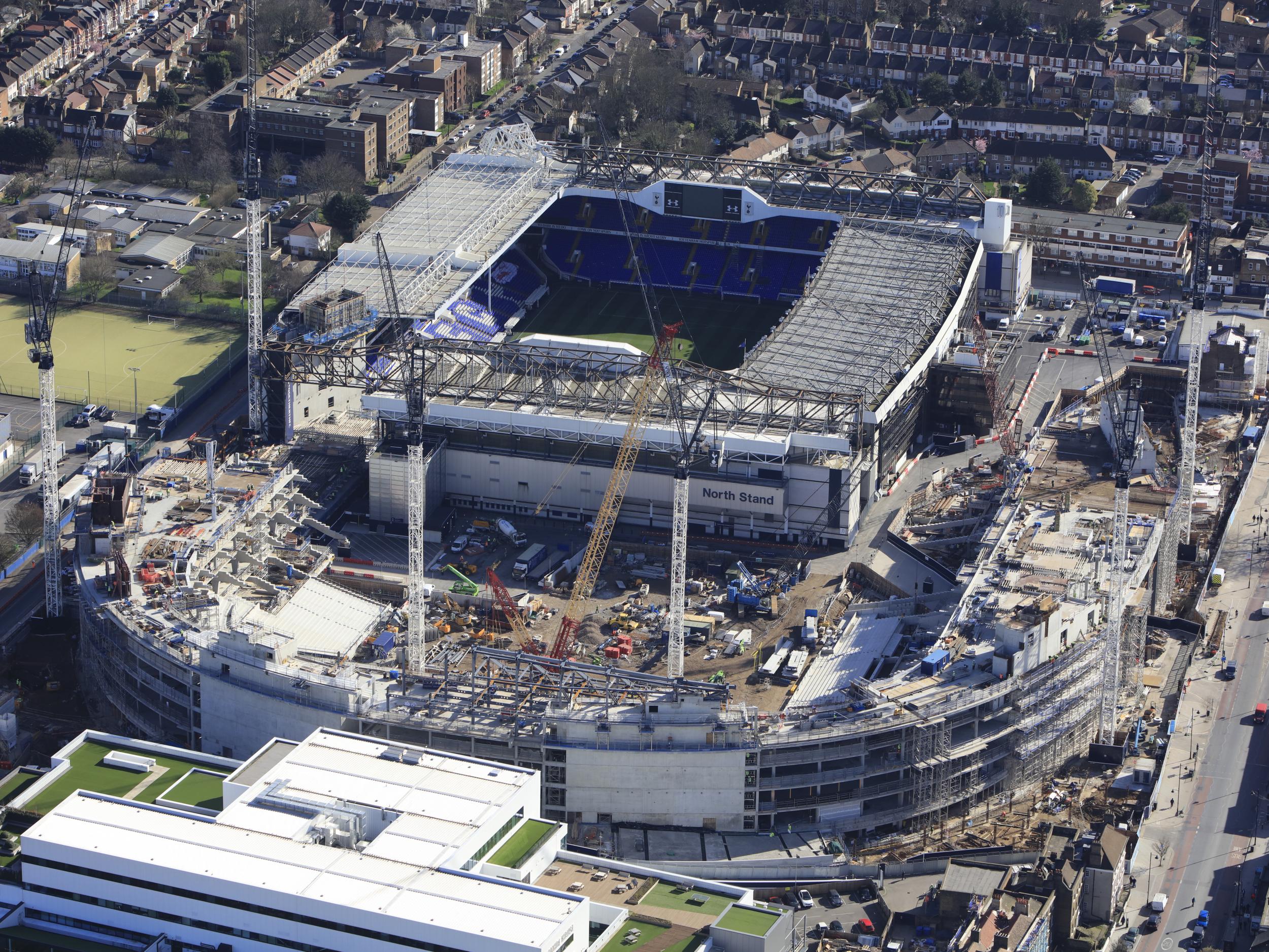 Tottenham had originally planned to move into the new stadium for the beginning of the 2012/13 season.