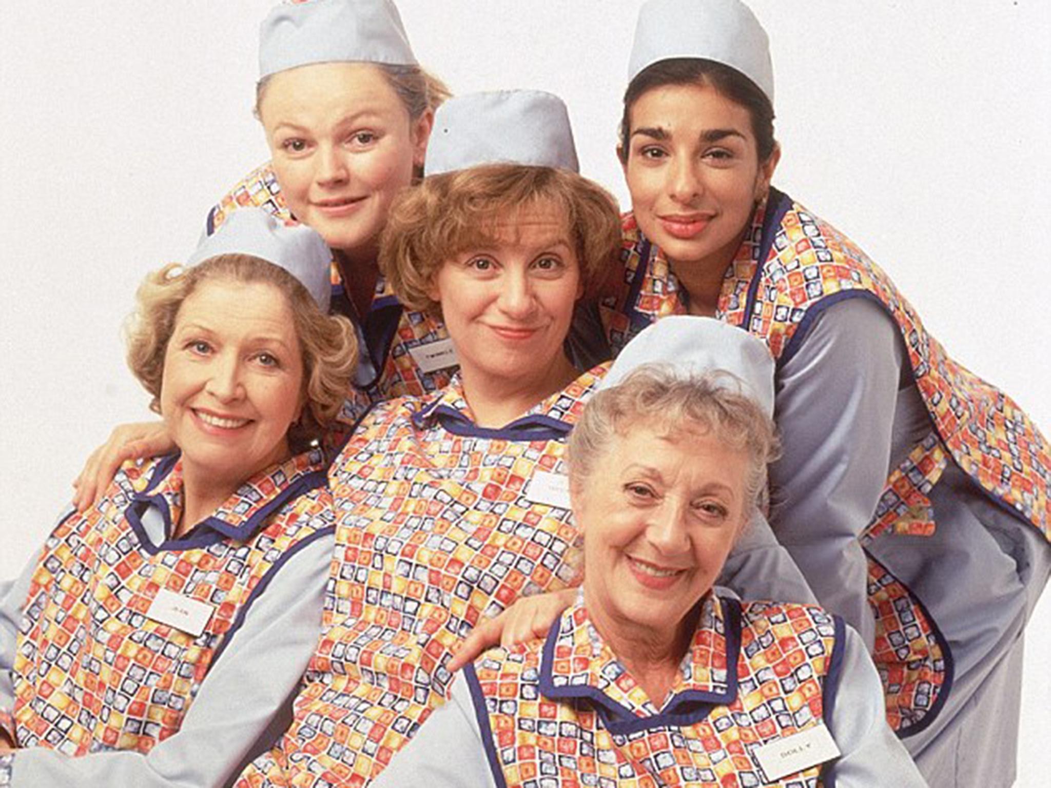 Peake (centre) made her name as Twinkle in Victoria Wood's BBC hit sitcom ‘Dinnerladies’