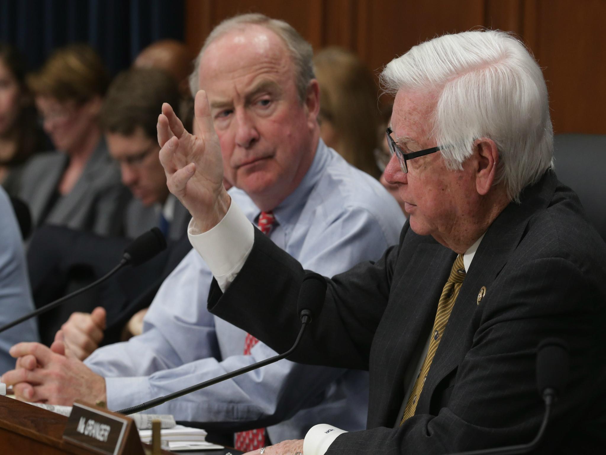 Representative Rodney Frelinghuysen of New Jersey, seen here with Kentucky Representative Hal Rogers (R), sent a fundraising letter which appeared to target a constiuent