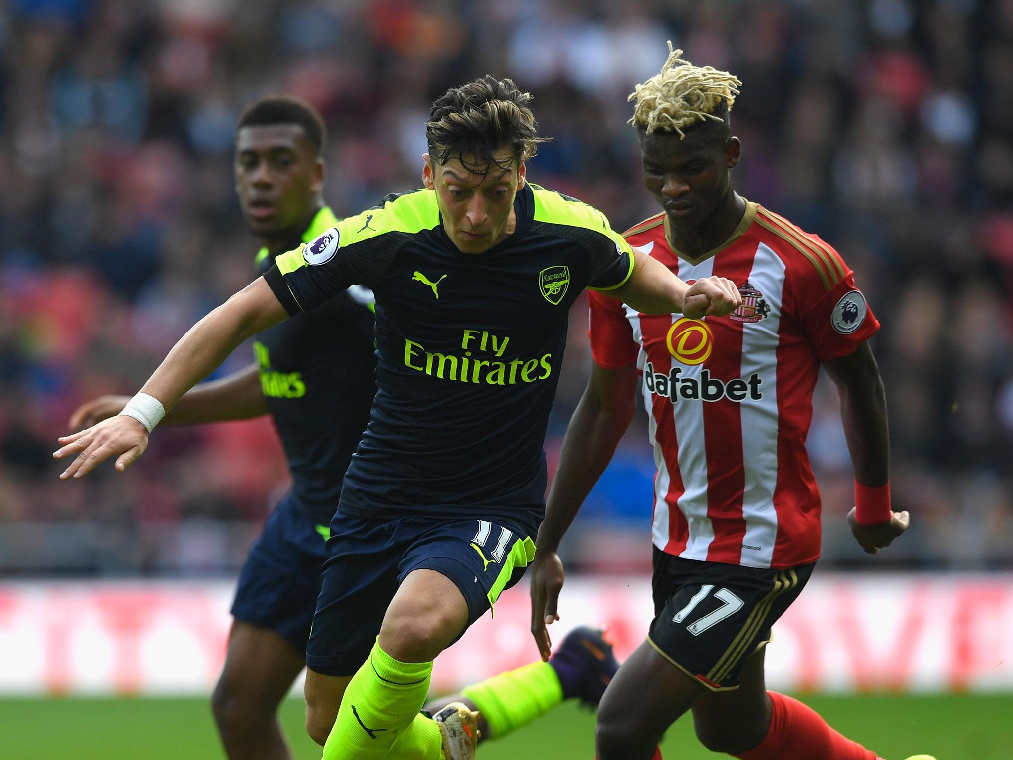 Arsenal take on Sunderland at the Emirates on Tuesday evening