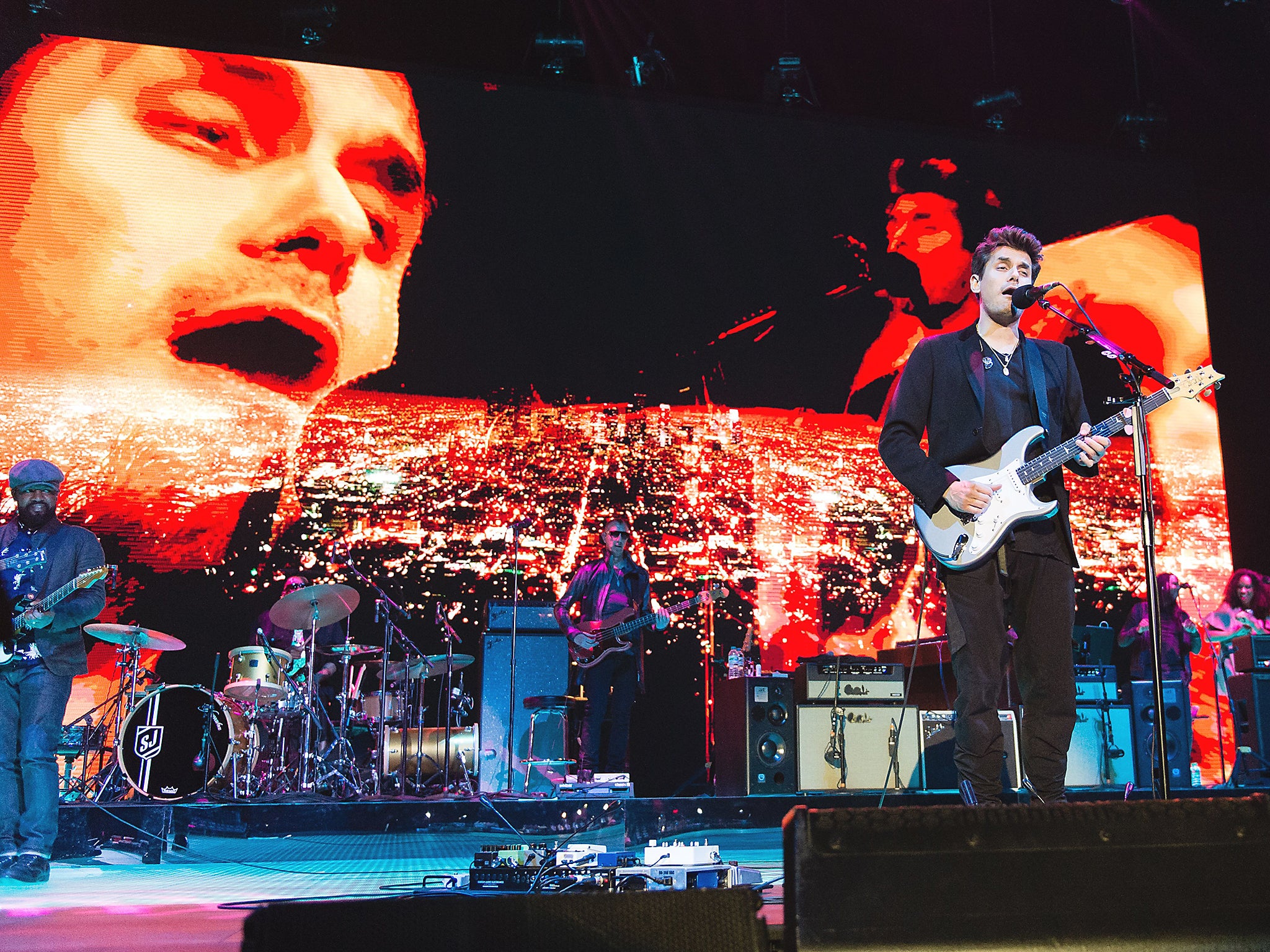 John Mayer in concert at the O2 Arena, London