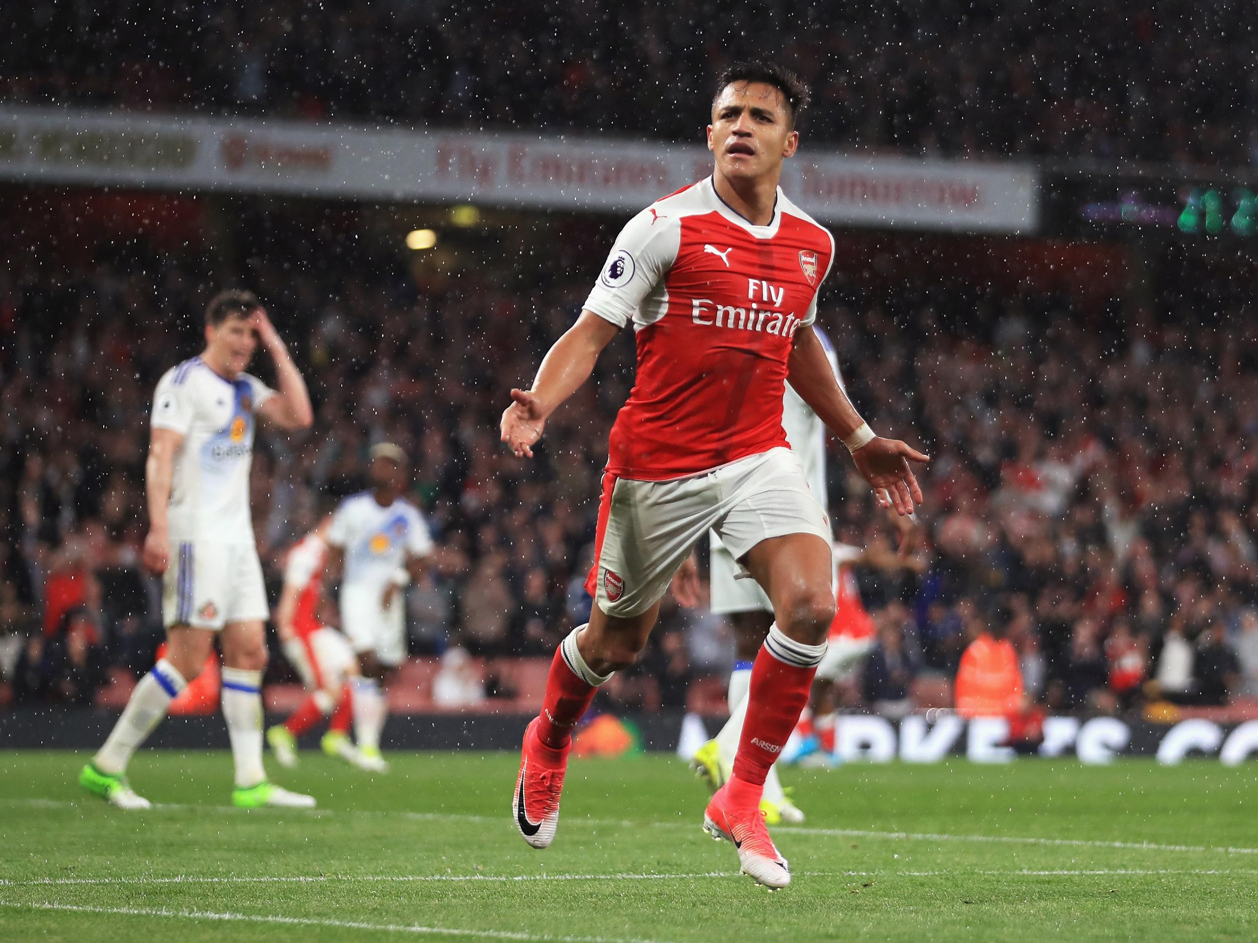 Sanchez scored a second-half brace to see off Sunderland