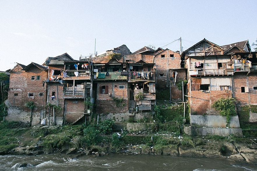 "Rainbow Village" before its transformation