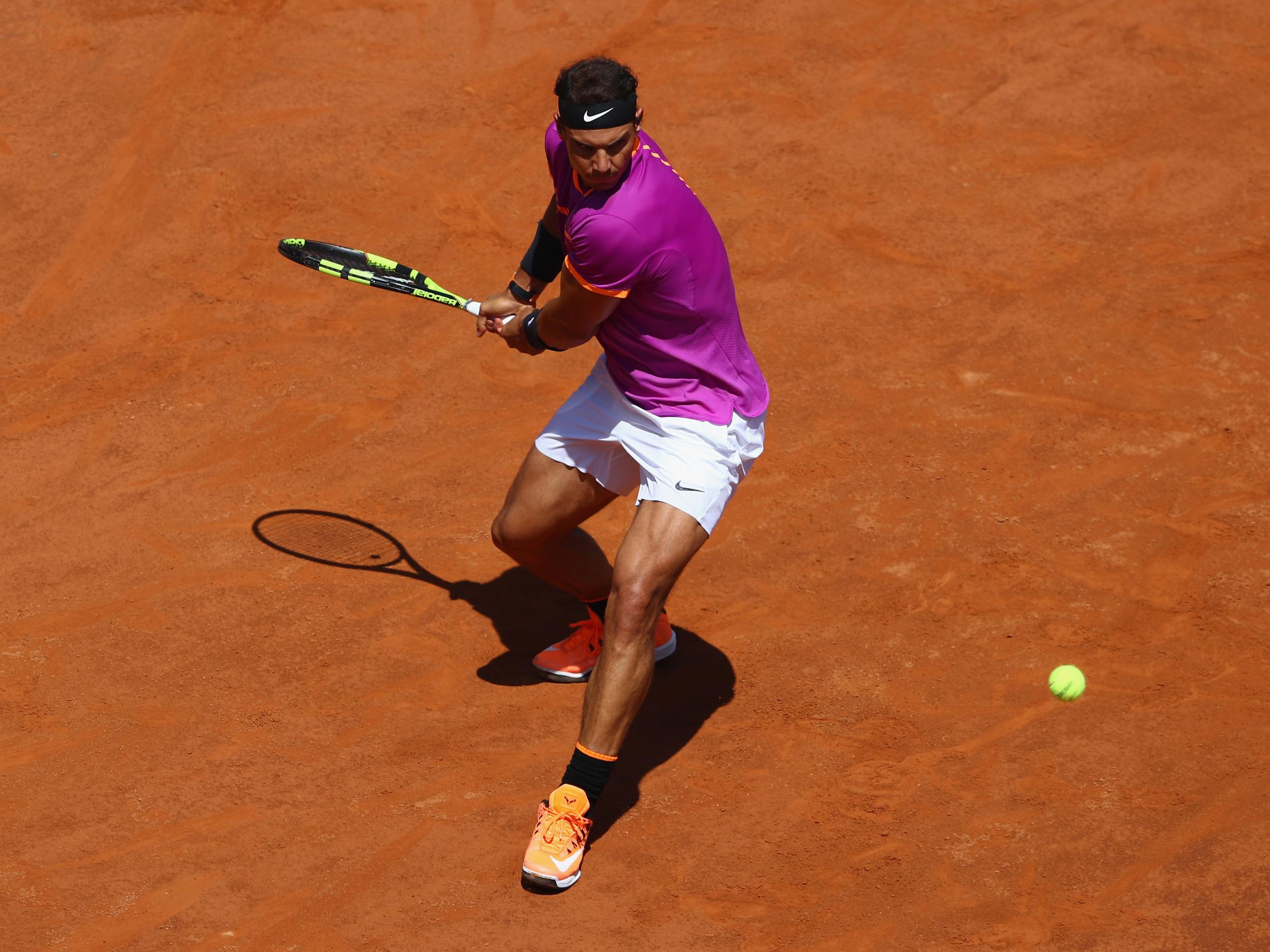 The Spaniard is unbeaten on clay this season