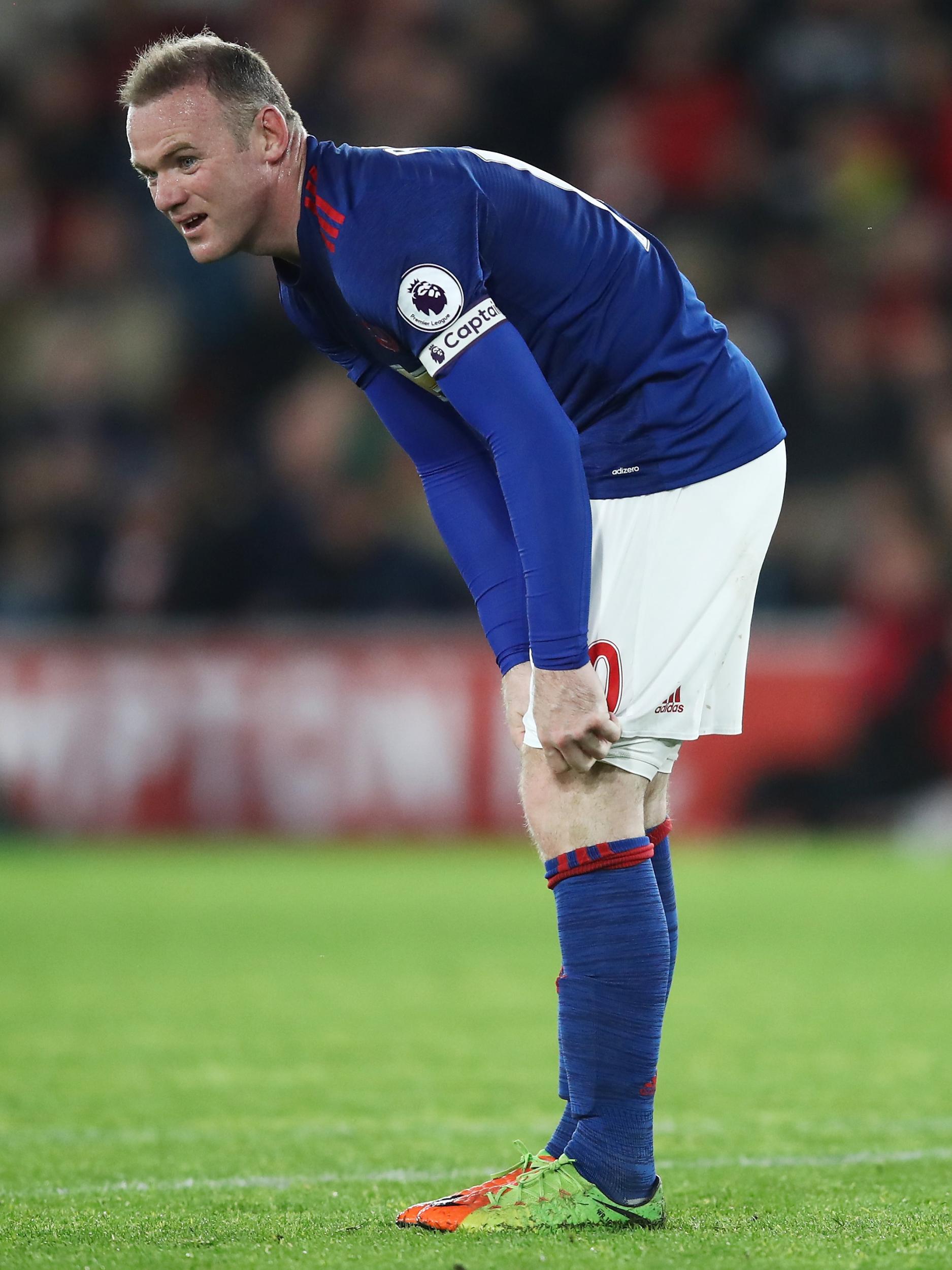 Rooney cut a frustrated figure