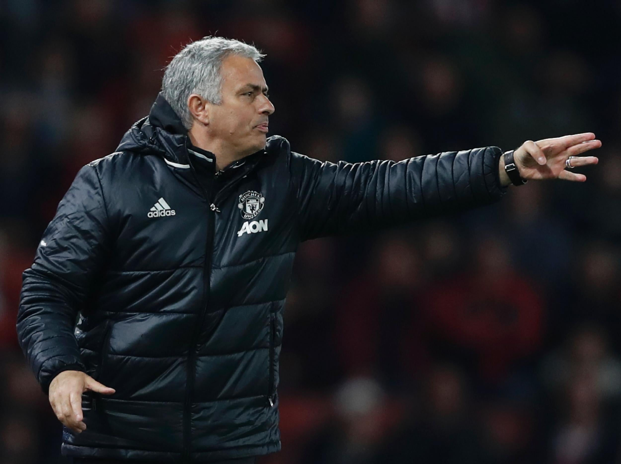 Mourinho was in a bad-tempered mood after United's 0-0 draw