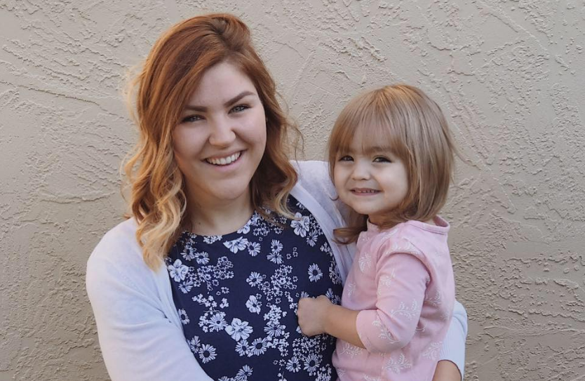 Amber Barham and her daughter