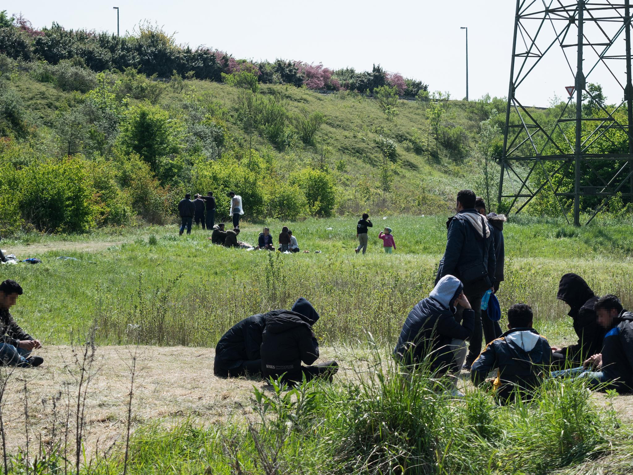 There is a still a large refugee population in Dunkirk – most sleep rough in the woods – after a fire devastated the Grande-Synthe camp last month