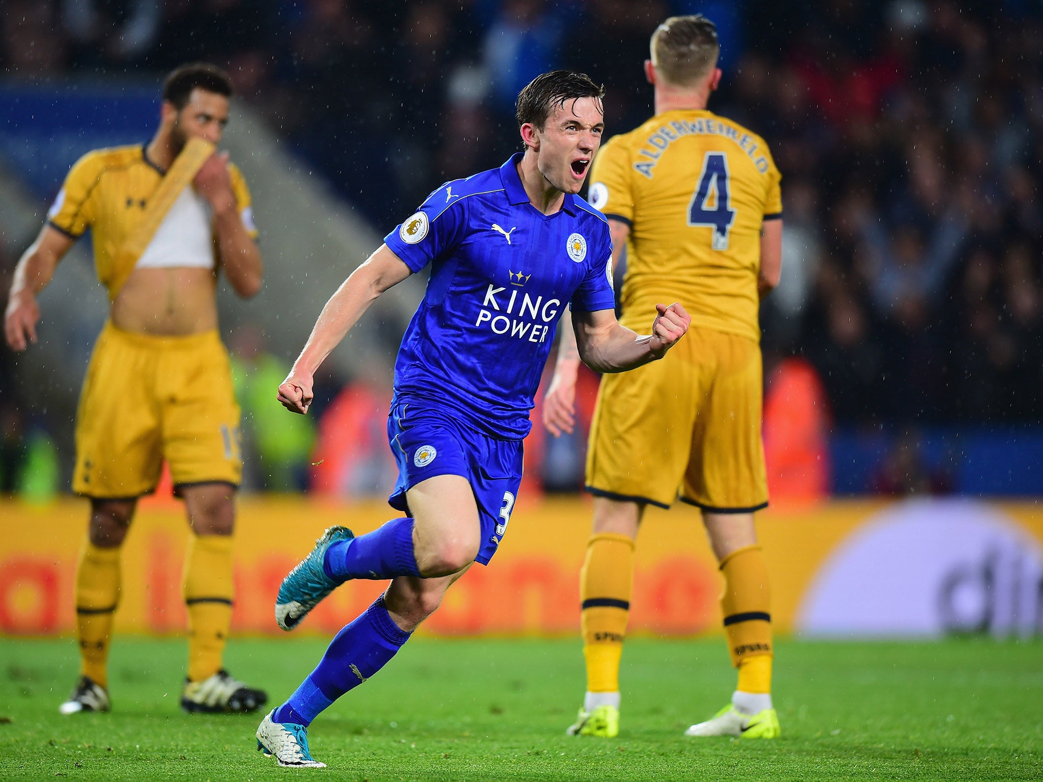 Ben Chilwell scored his first goal of the season with a composed finish