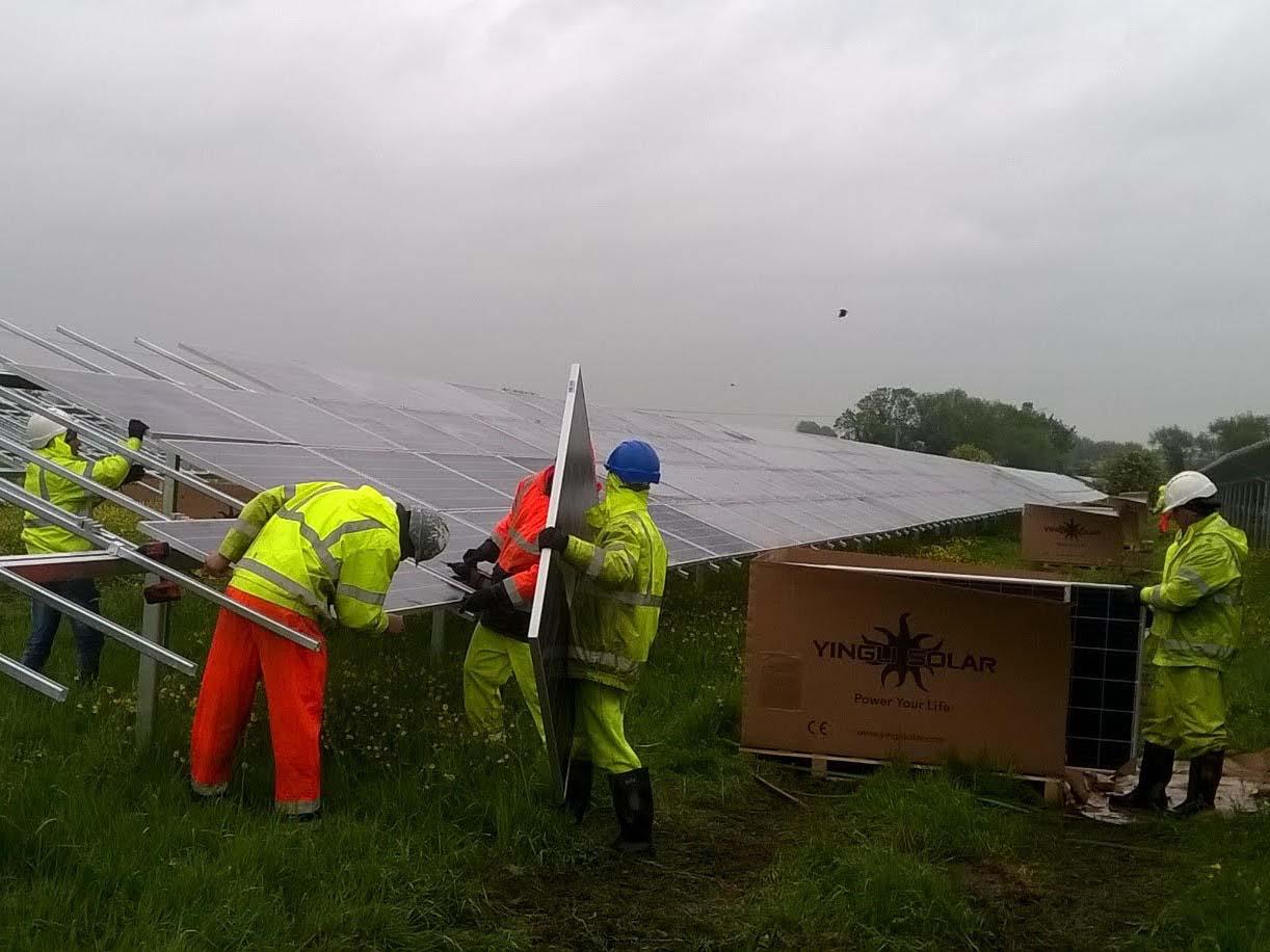 The two Swindon solar farms now generate enough electricity to supply the equivalent of 1,200 homes