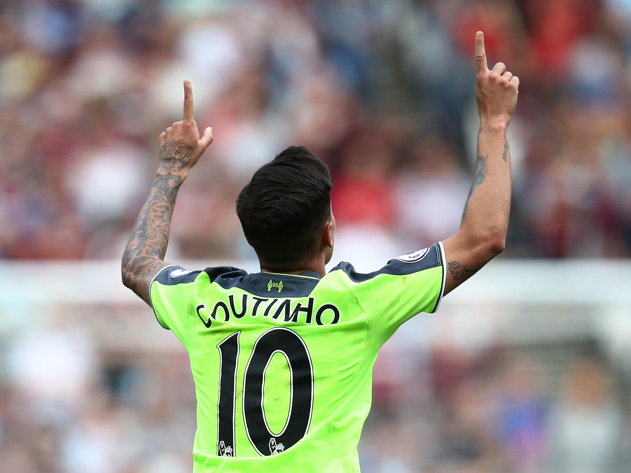 Coutinho thrived in his new role against West Ham