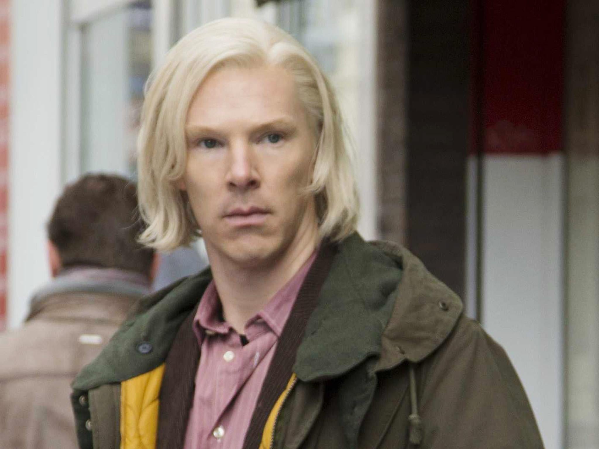 Benedict Cumberbatch as Julian Assange in the film, 'The Fifth Estate'