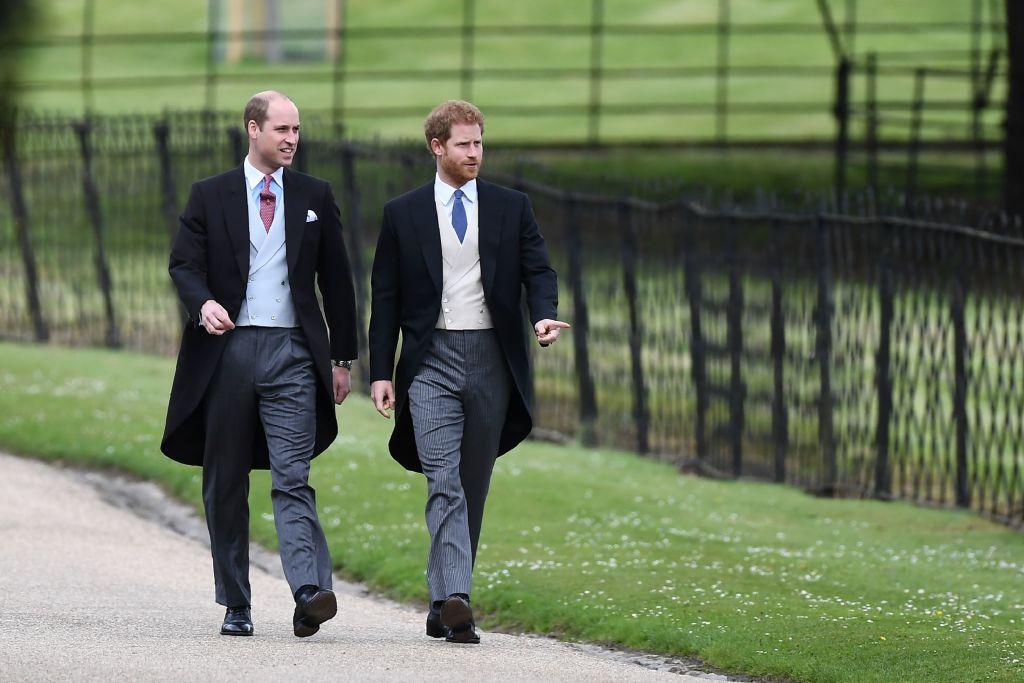 William sported a claret tie to his sister-in-law Pippa Middleton’s wedding in May 2017