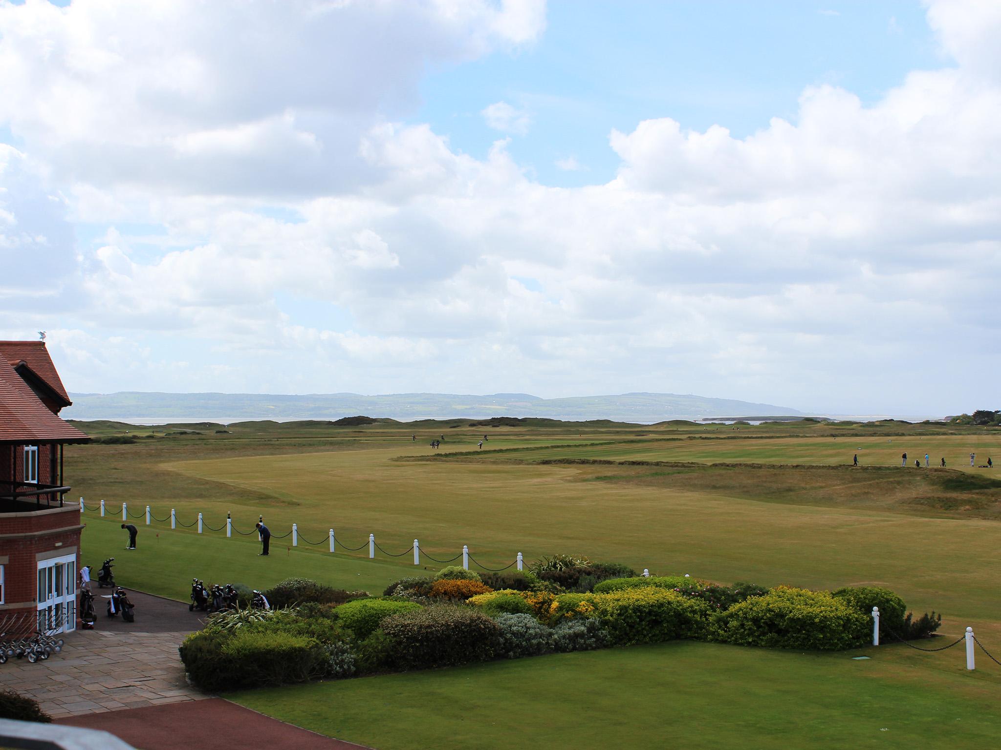 &#13;
Welsh coast visable from the Royal Liverpool Golf Course&#13;