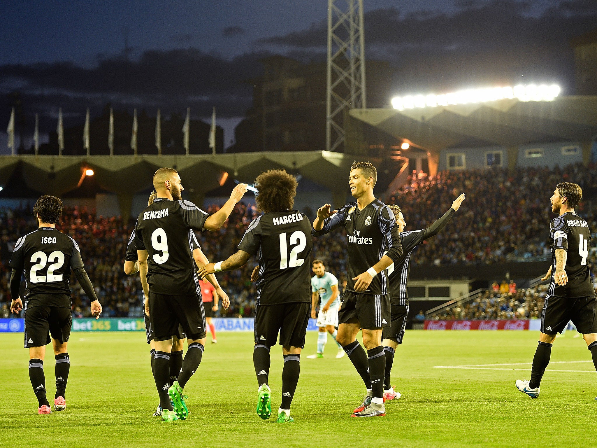 Real Madrid beat Celta Vigo to move three points clear at the top of LaLiga