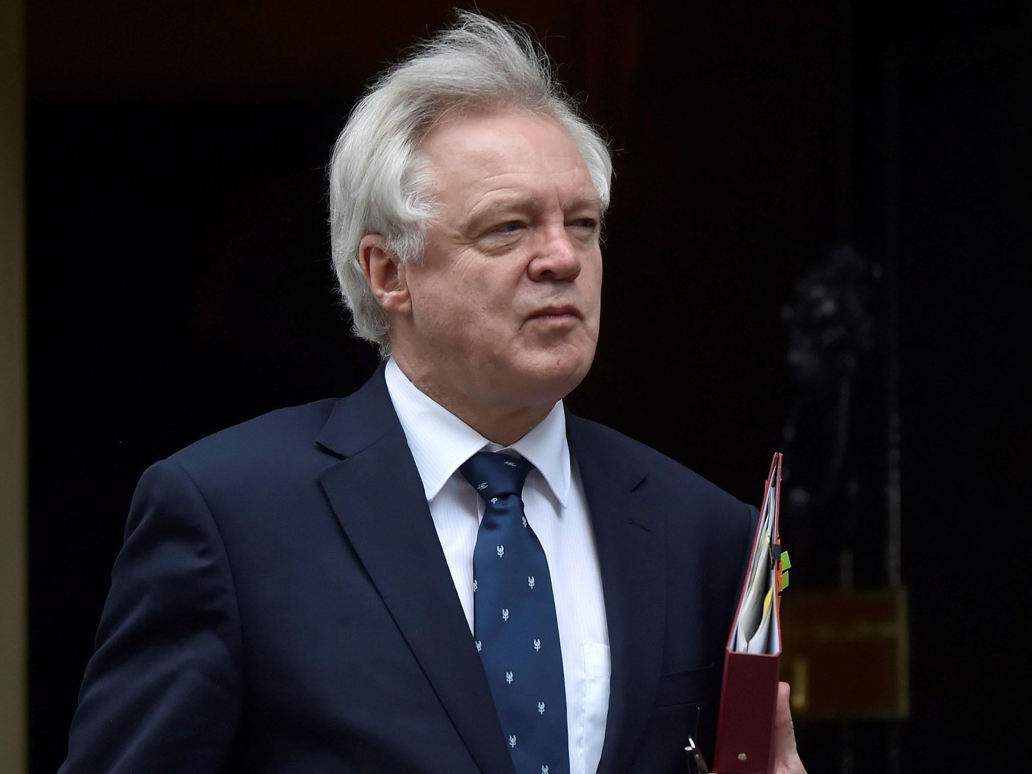 Britain's Secretary of State for Exiting the European Union David Davis says he regards even '€1bn as a lot of money'