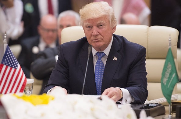 Mr Trump spoke to leaders of more than 50 Arab and Islamic nations