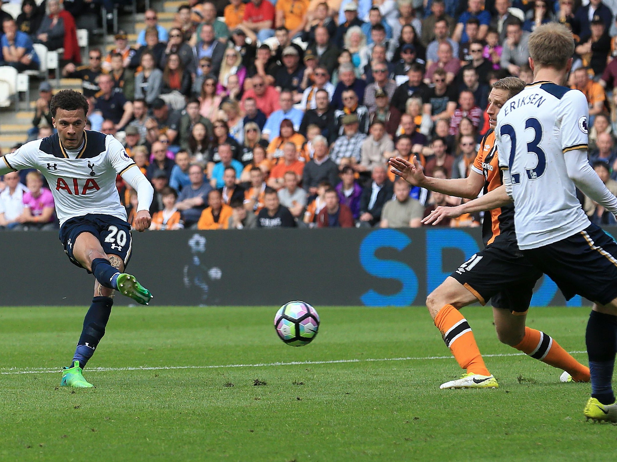 Alli added a third just before half-time