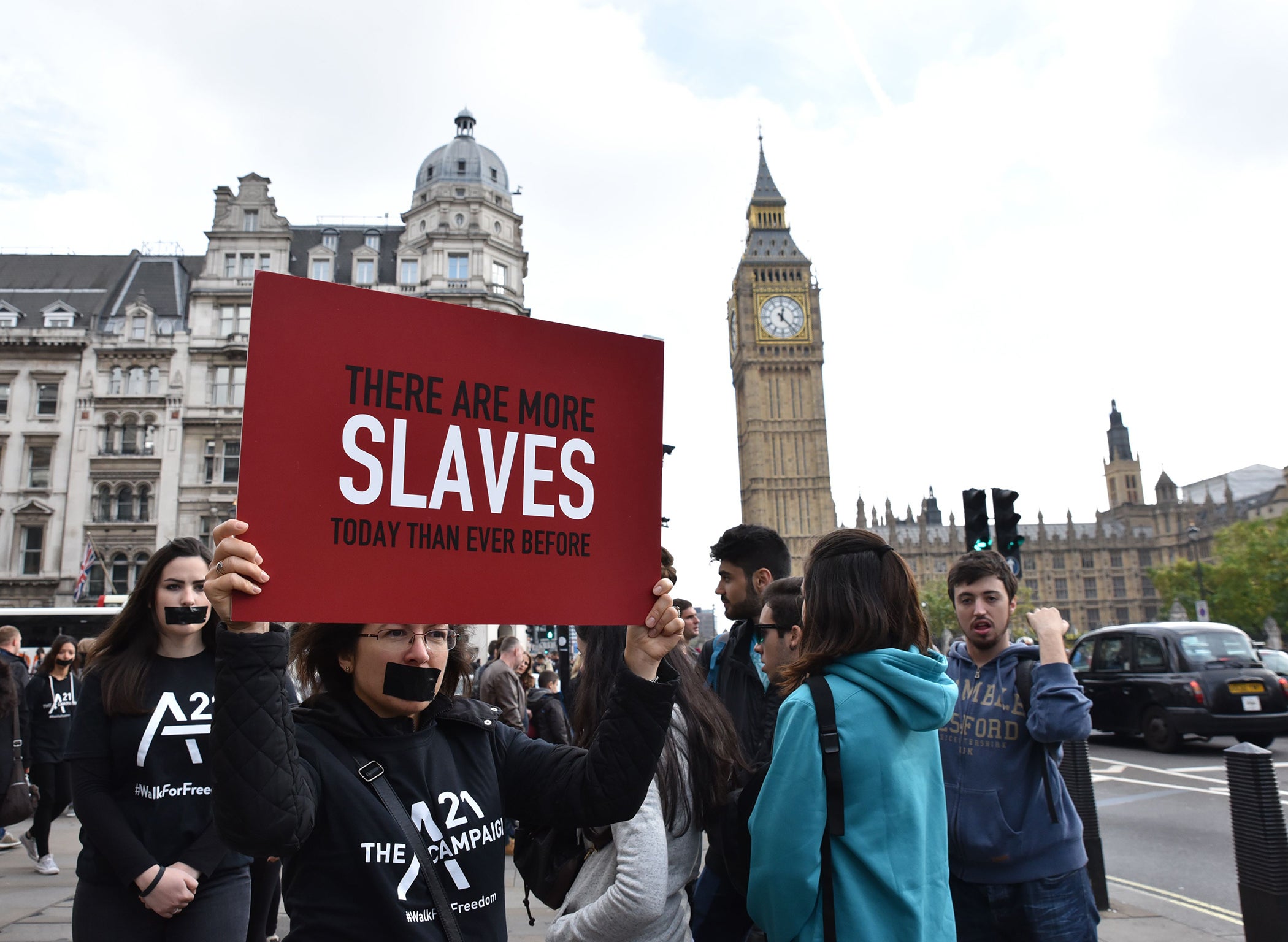 Big issue: young people protesting outside the Houses of Parliament last year