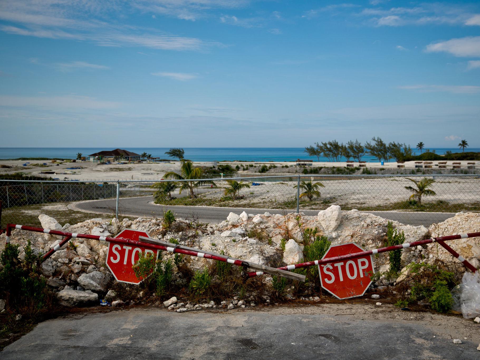 Trash and remnants of the failed first Fyre Festival remain on the site in Great Exuma, the Bahamas.