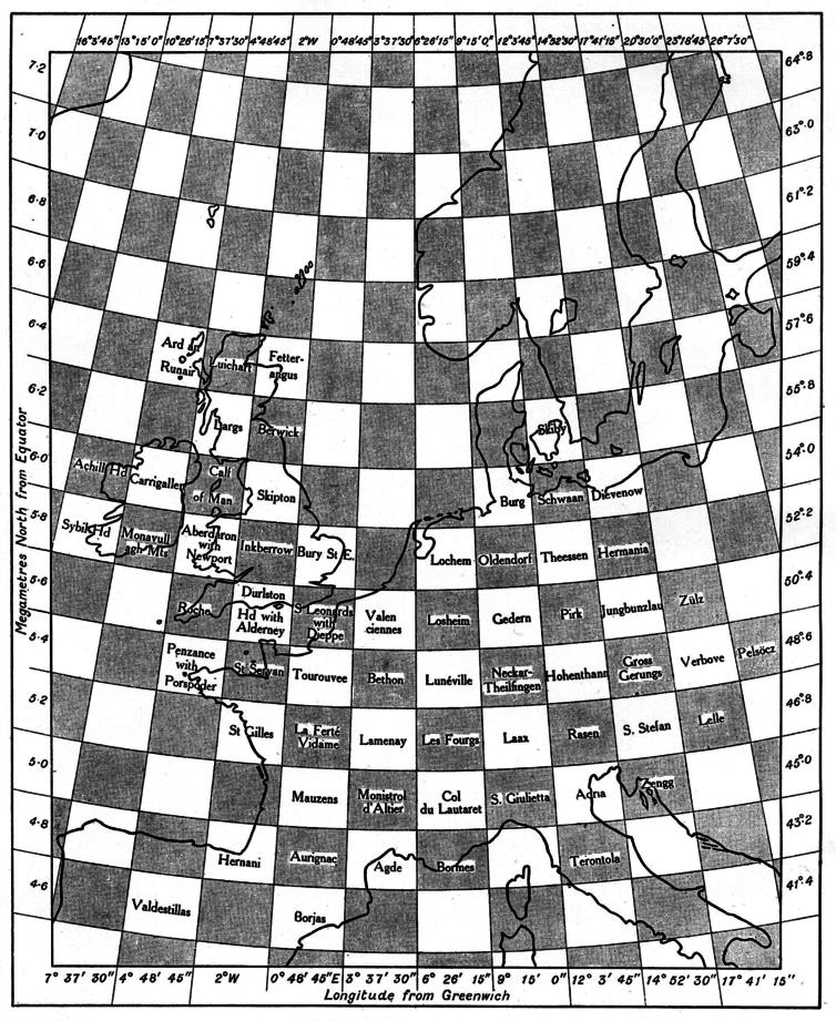 Richardson’s map: the frontispiece of ‘Weather Prediction by Numerical Process’ (1922)