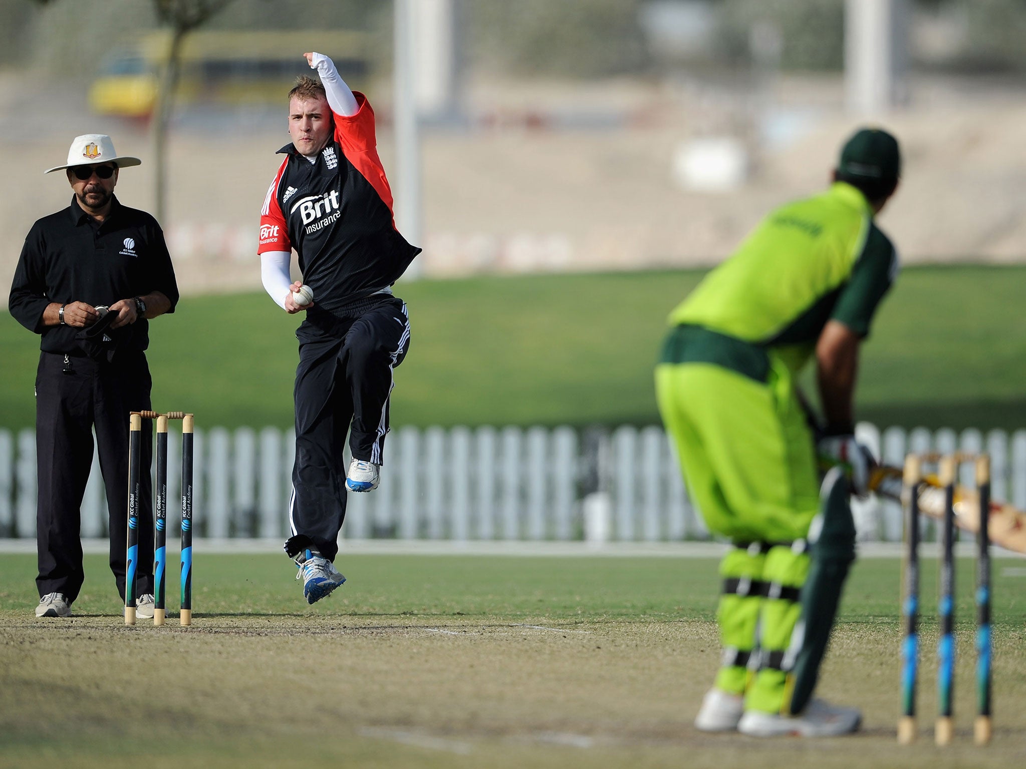 Gareth Walton bowls during a Physical Disability One Day International between Pakistan and England