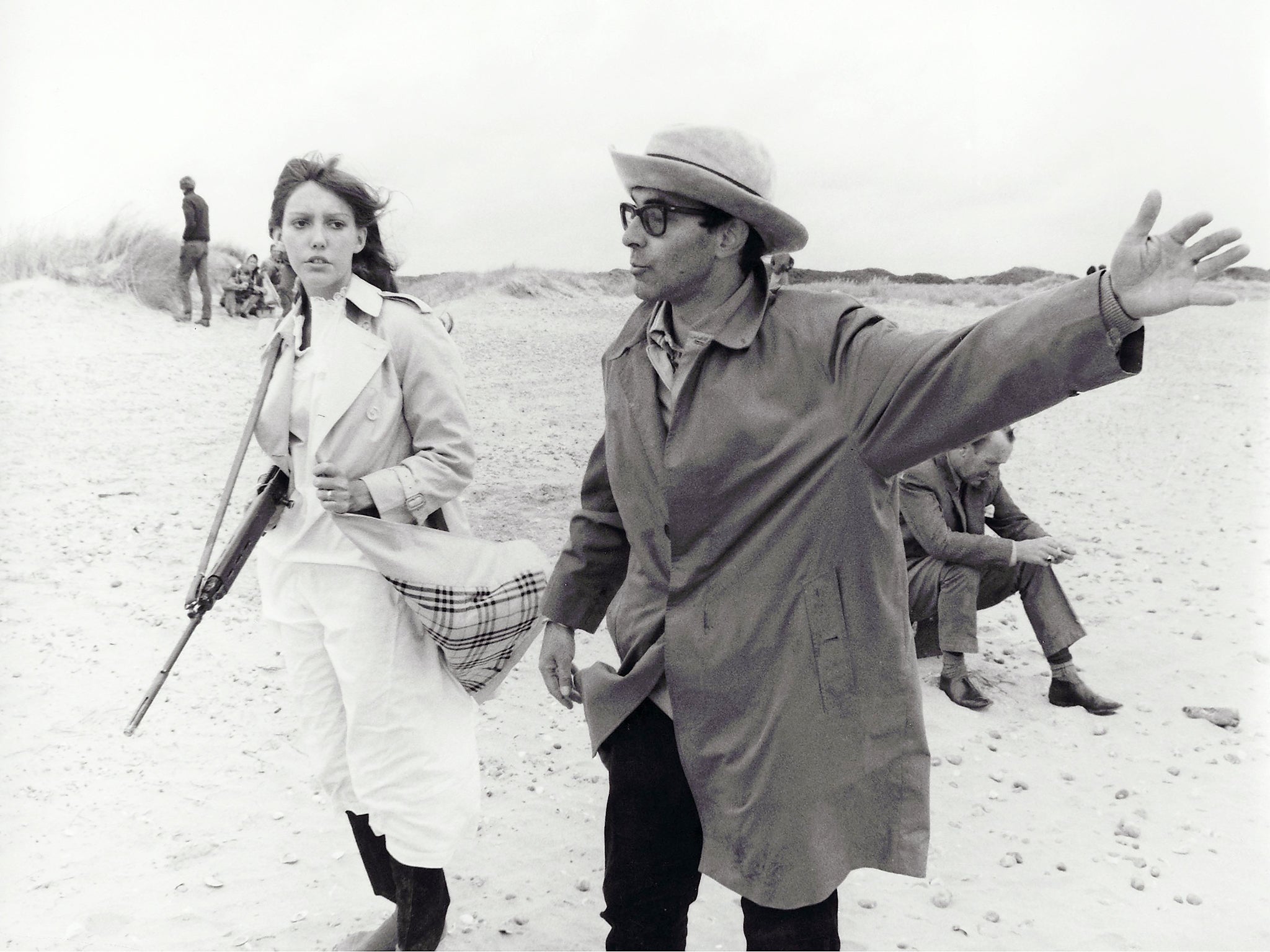 Jean-Luc Godard with his now ex-wife Anne Wiazemsky who wrote the book 'Un an après' which the film 'Redoubtable' is based on