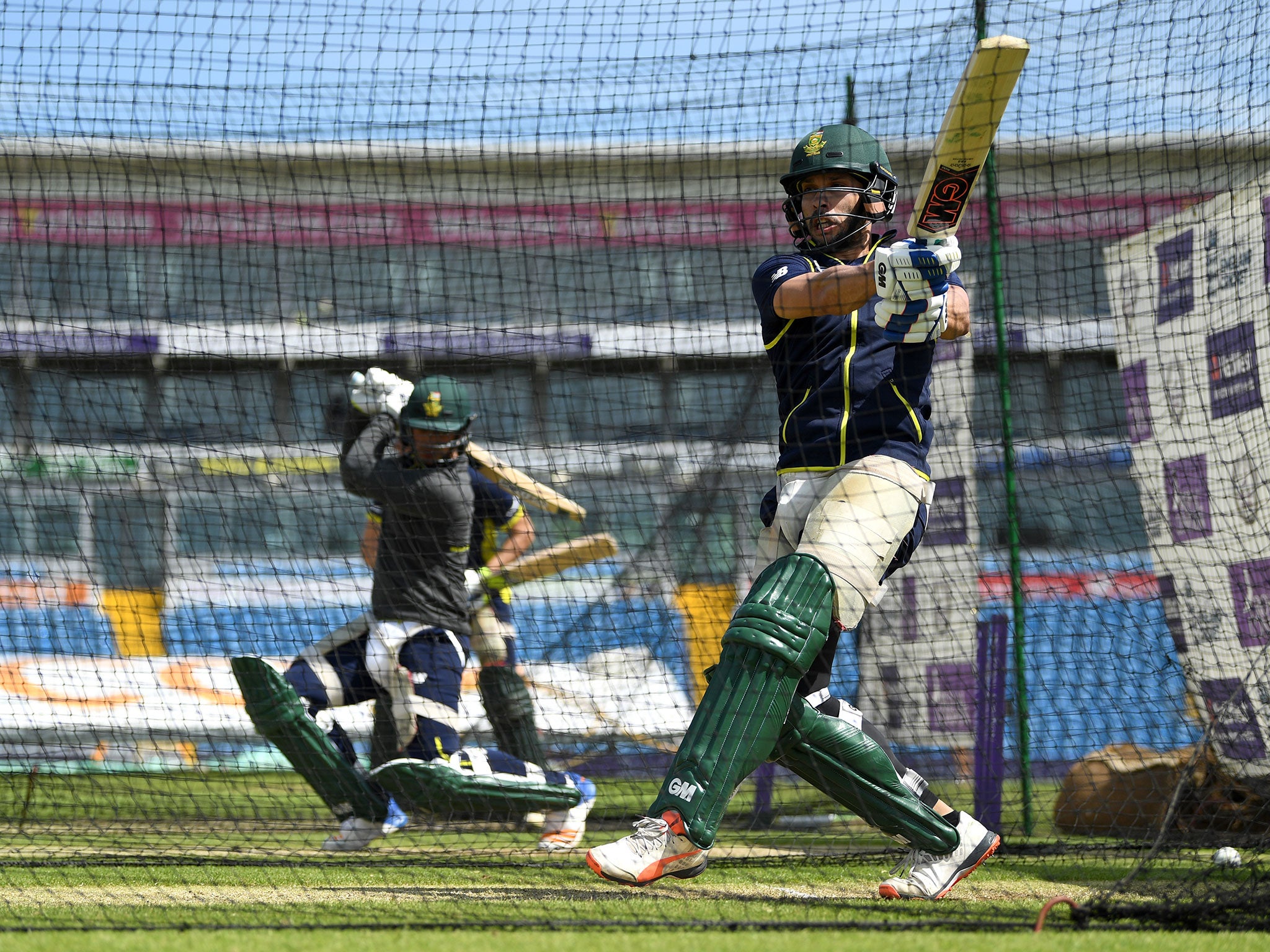 South Africa in training at a nets session