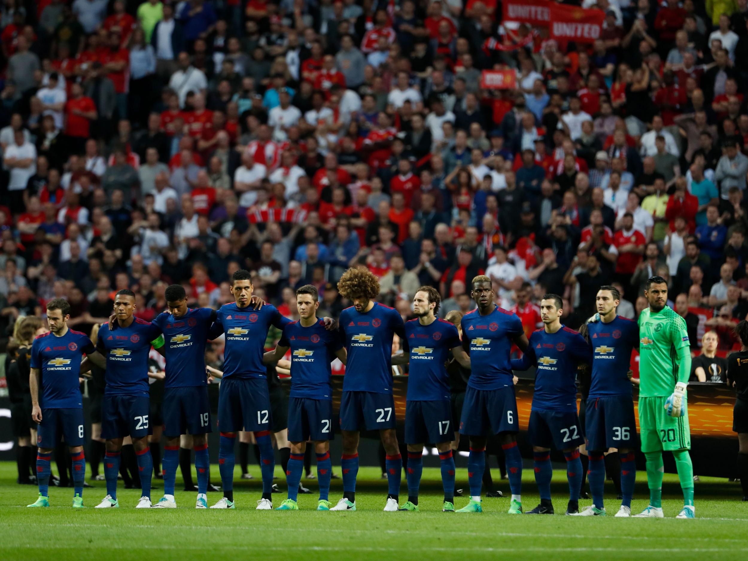 There was a minute's silence ahead of the final