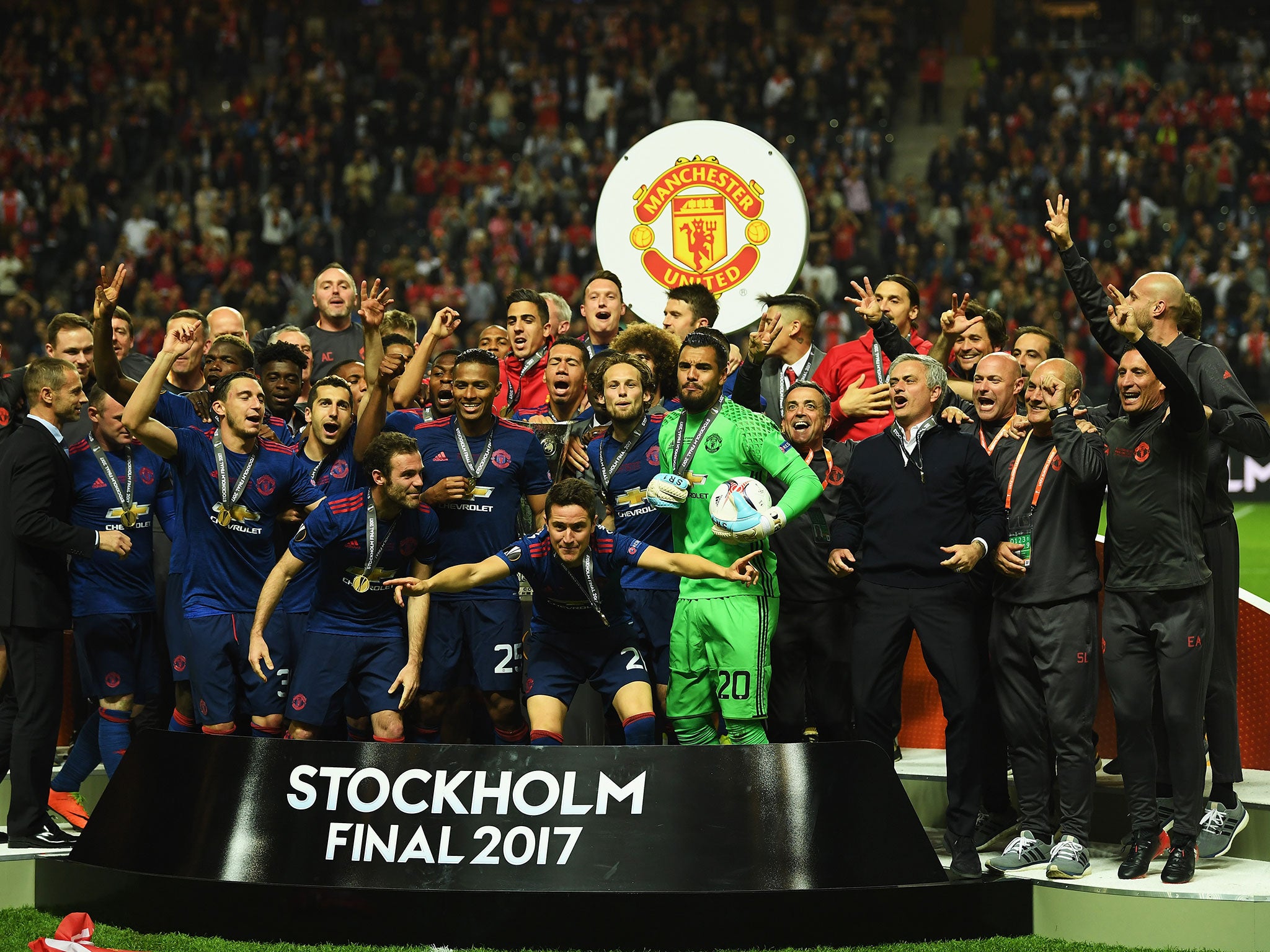 United have been crowned the 2016/17 Europa League champions