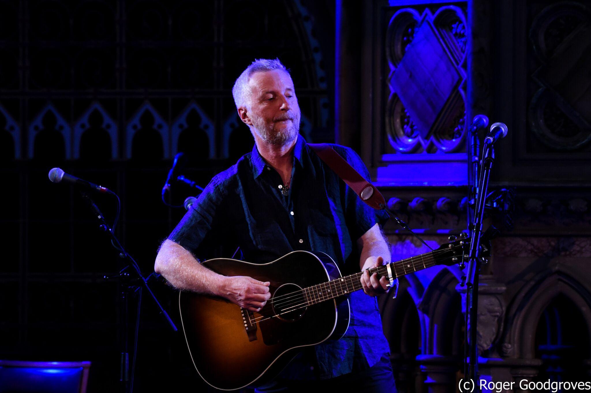 Billy Bragg performs at Union Chapel for homelessness charity Streets of London