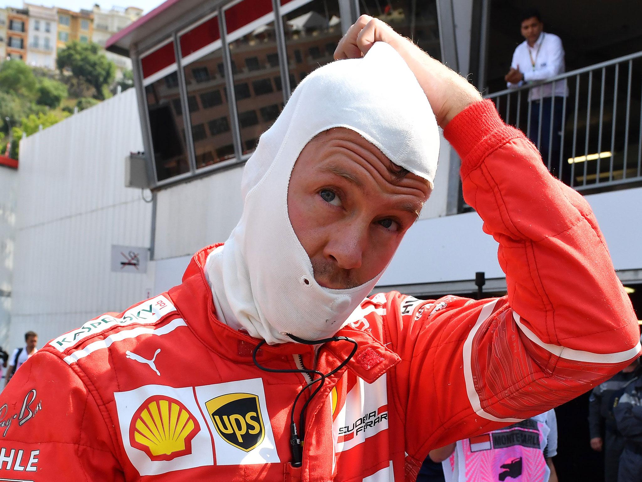 Vettel topped the timesheets on the first day of practice in Monte Carlo