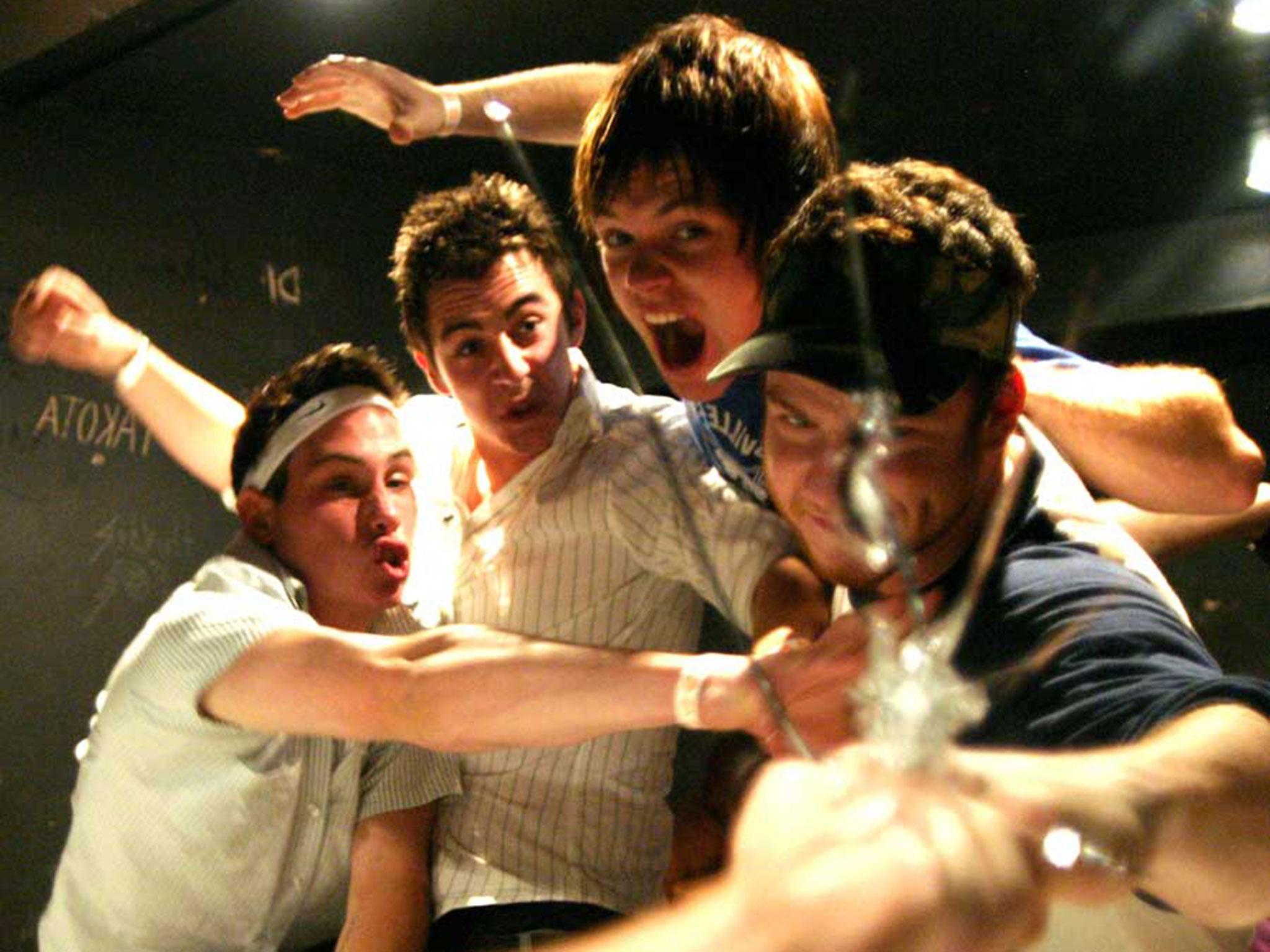 Enter Shikari as they were in July 2006, the same month they set up their Ambush Reality record label