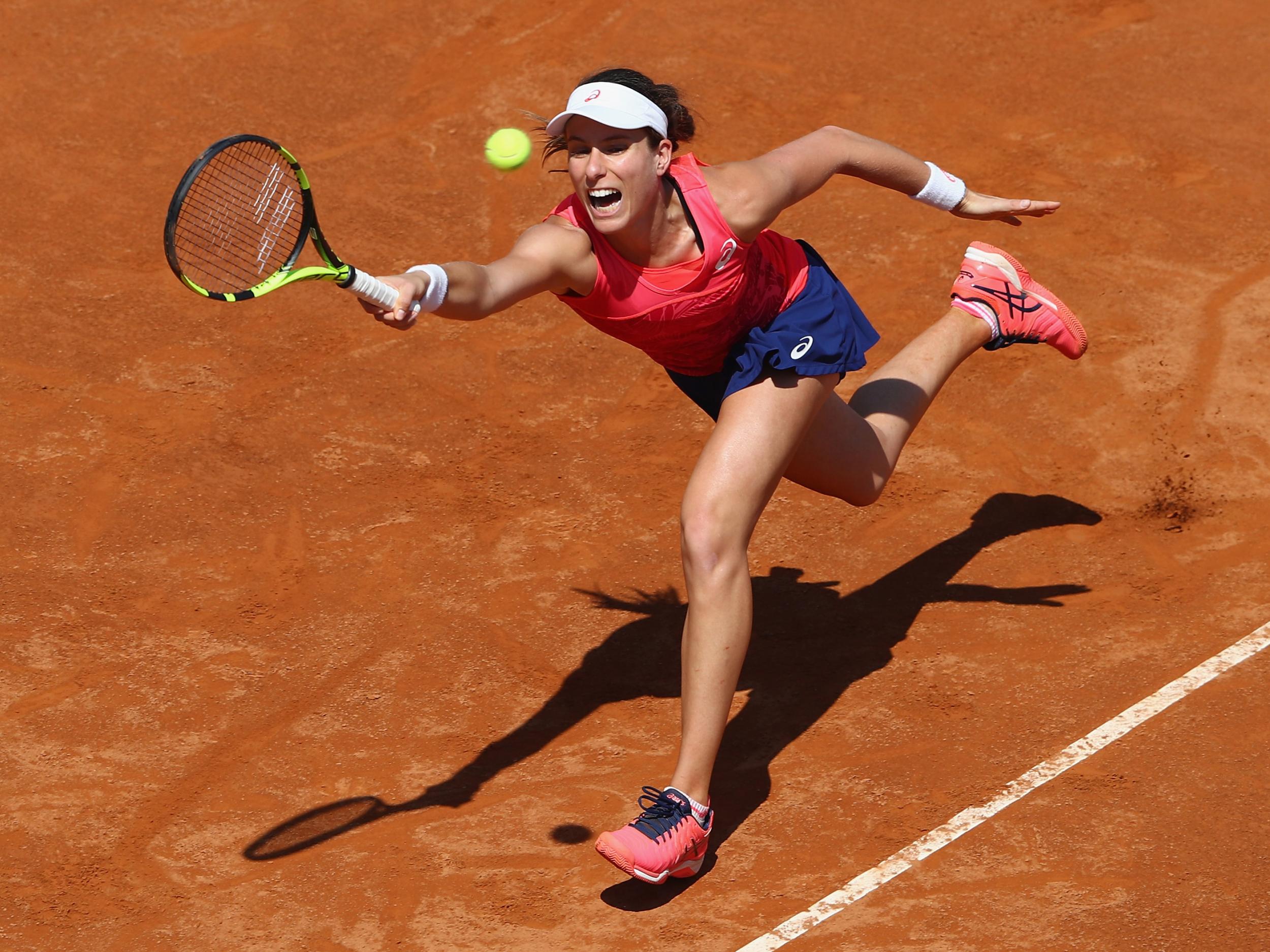 Konta is hoping to reach the second round of the French Open for the first time