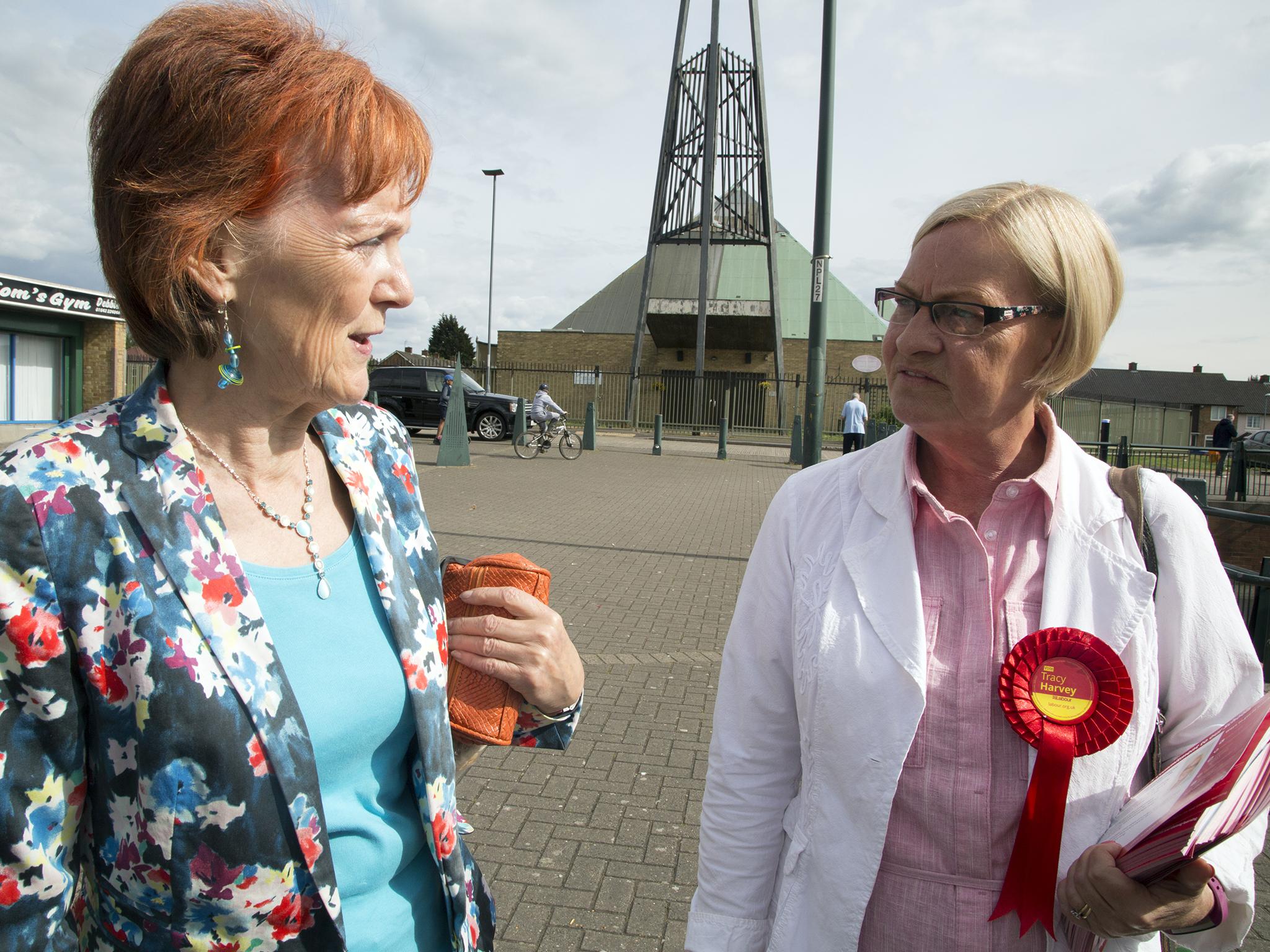 Labour candidate Tracy Harvey (right) is a councillor and local activist who has lived in Middlesbrough all her life