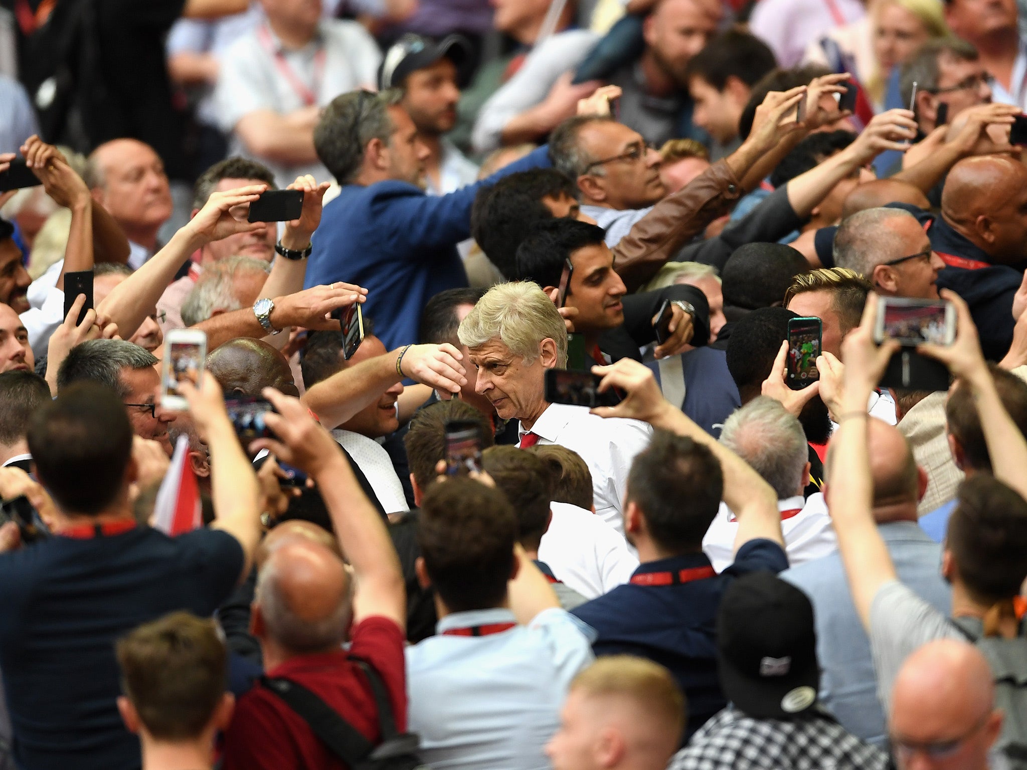 Wenger has endured relentless fan criticism this season