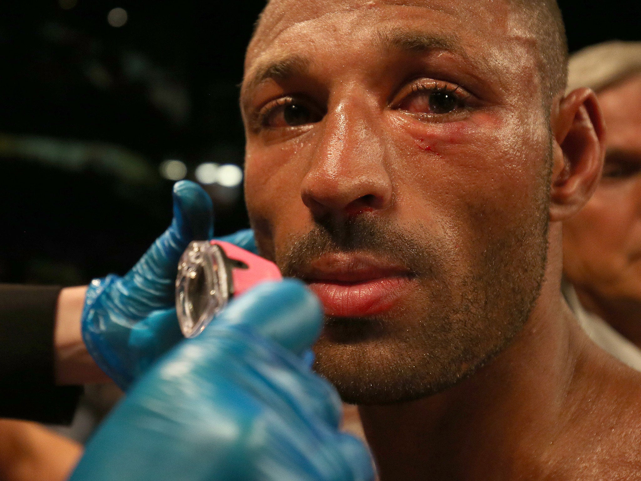 Brook suffered a similar injury in the loss to Gennady Golovkin last September