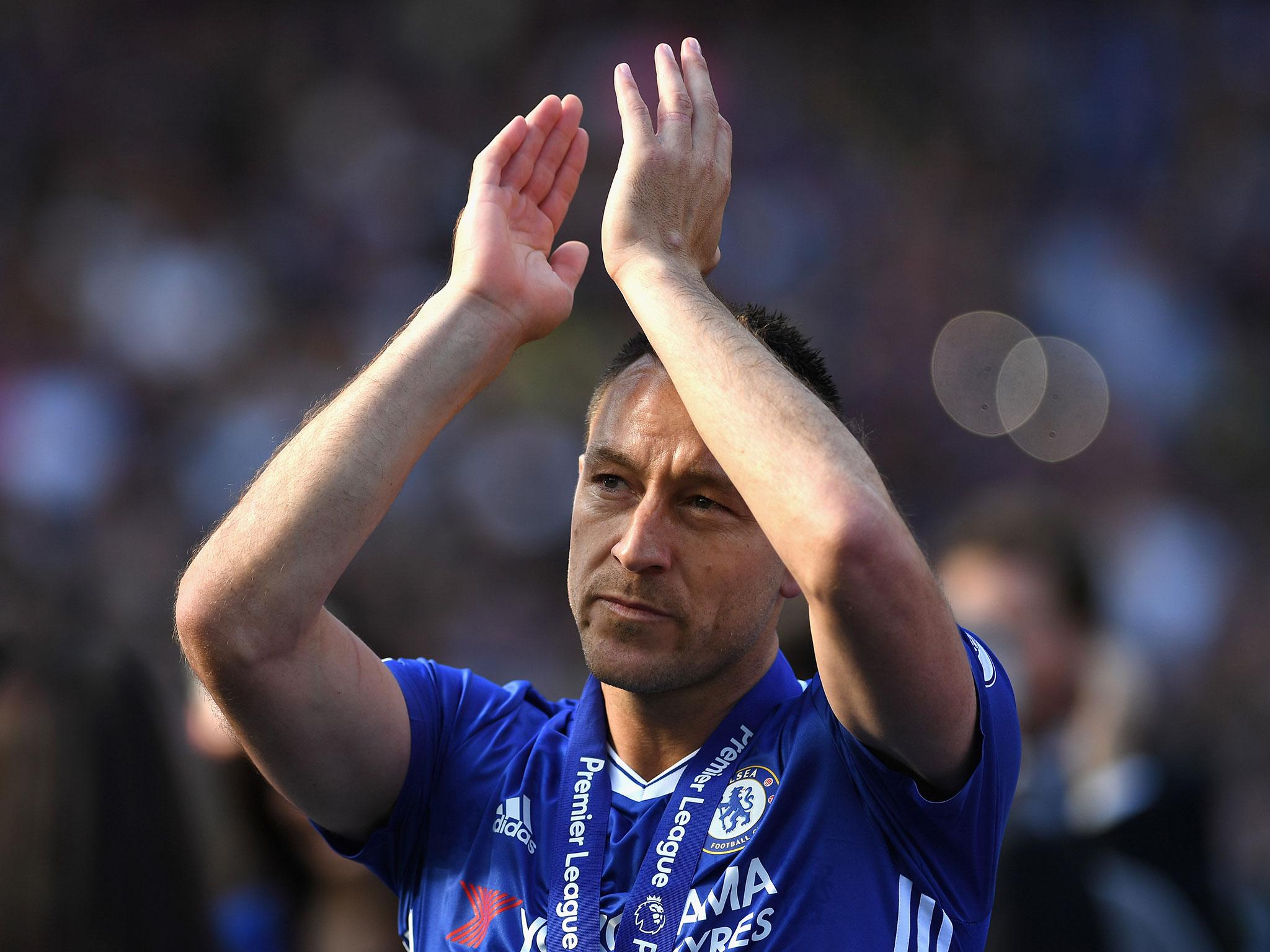 Terry was withdrawn in the 26th minute to a standing ovation