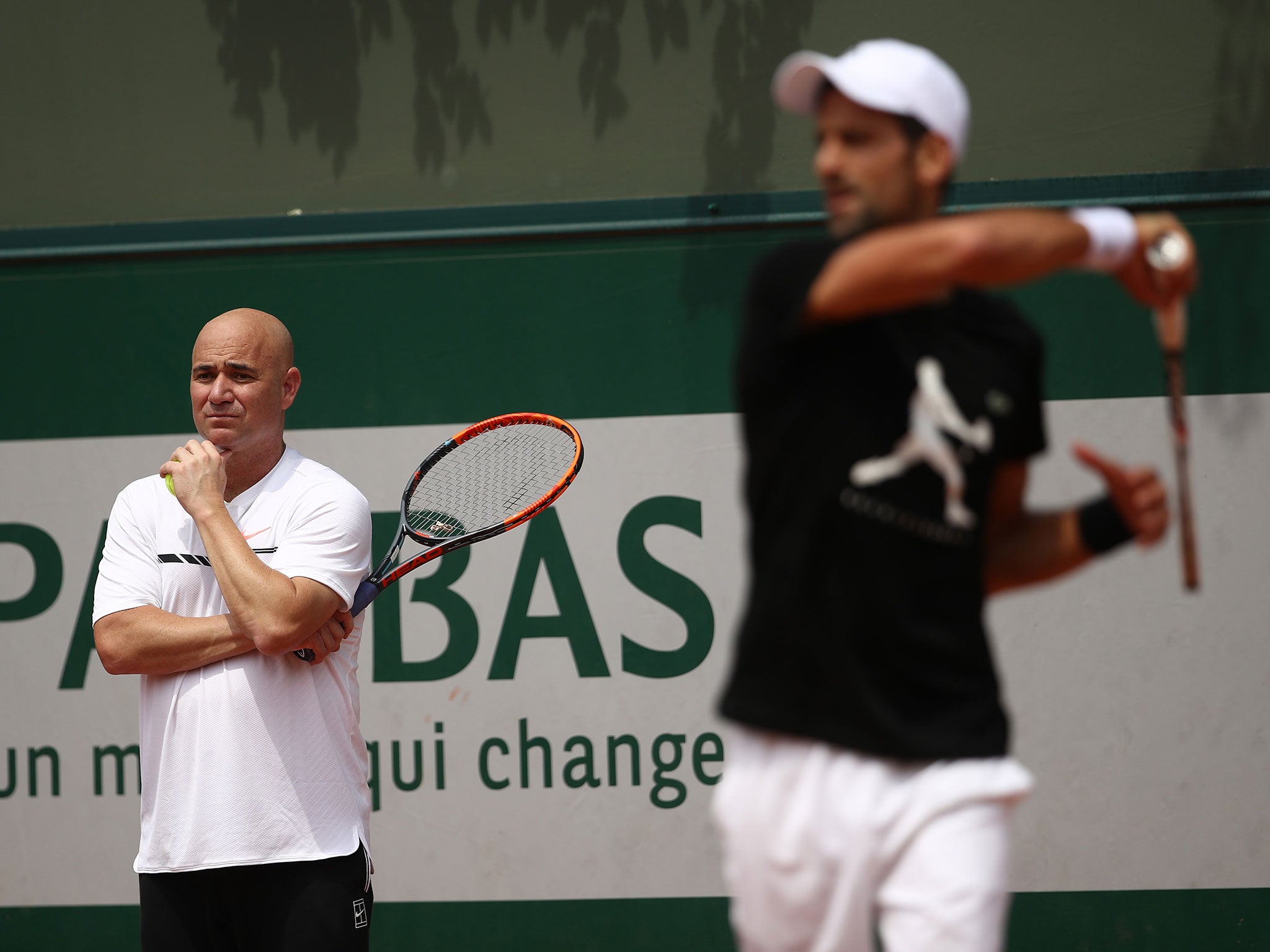 &#13;
Agassi will be on hand to coach Djokovic for all of Wimbledon &#13;