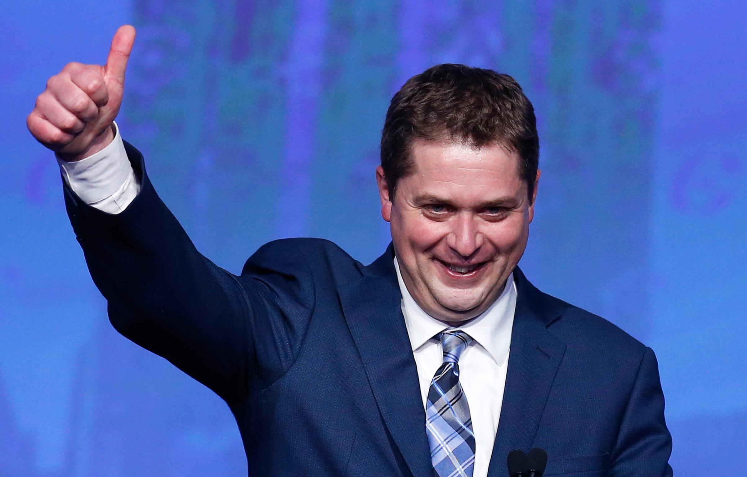 Andrew Scheer will take on Justin Trudeau in the 2019 Canadian general election