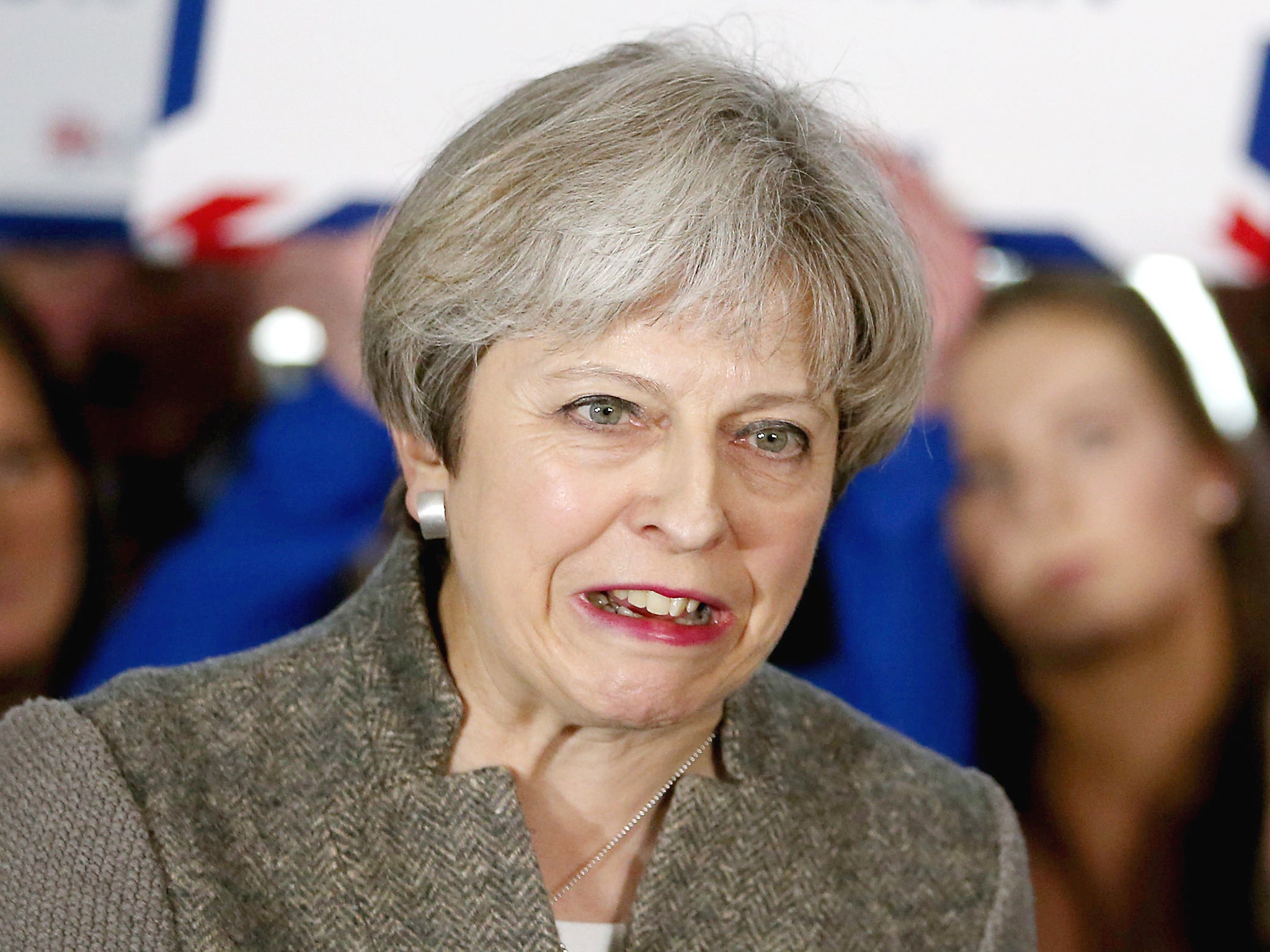 Prime Minister Theresa May delivers a speech