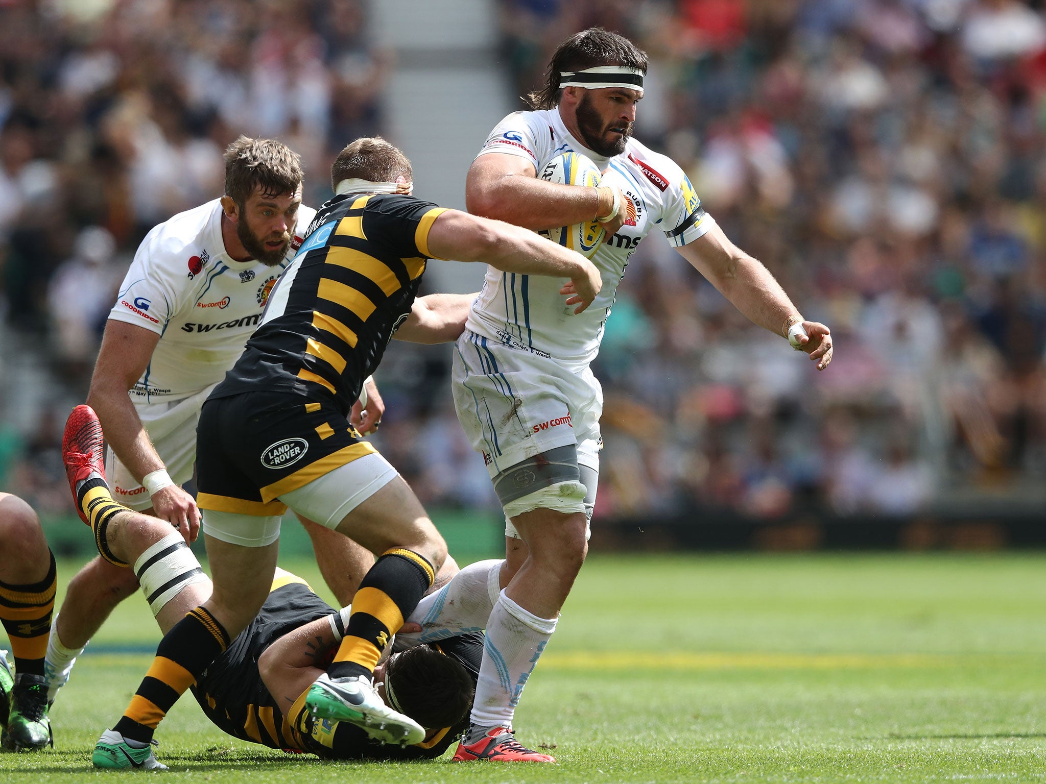 Don Armand in action during the Premiership final