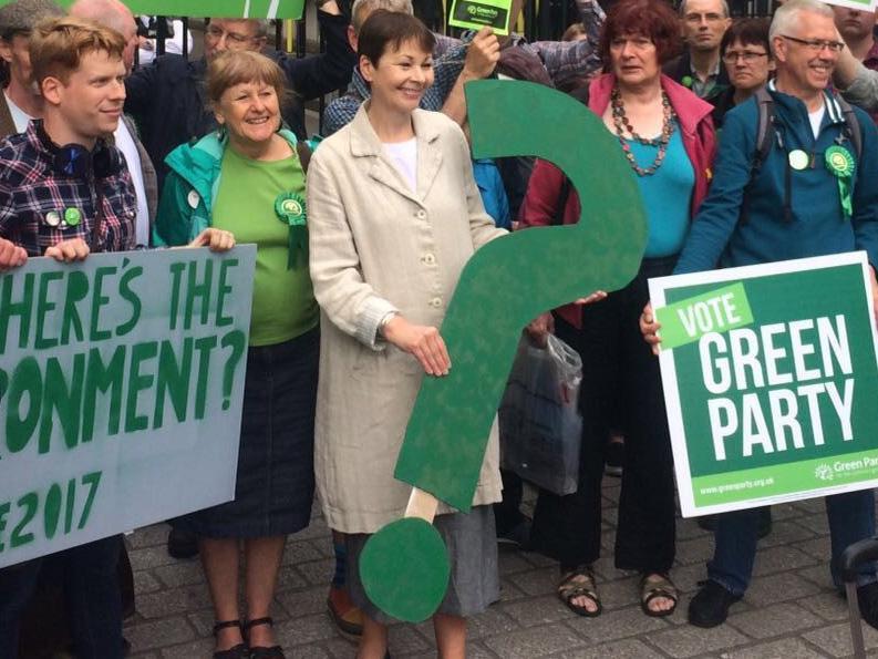 Caroline Lucas has called the lack of discussion around environment ‘shameful’