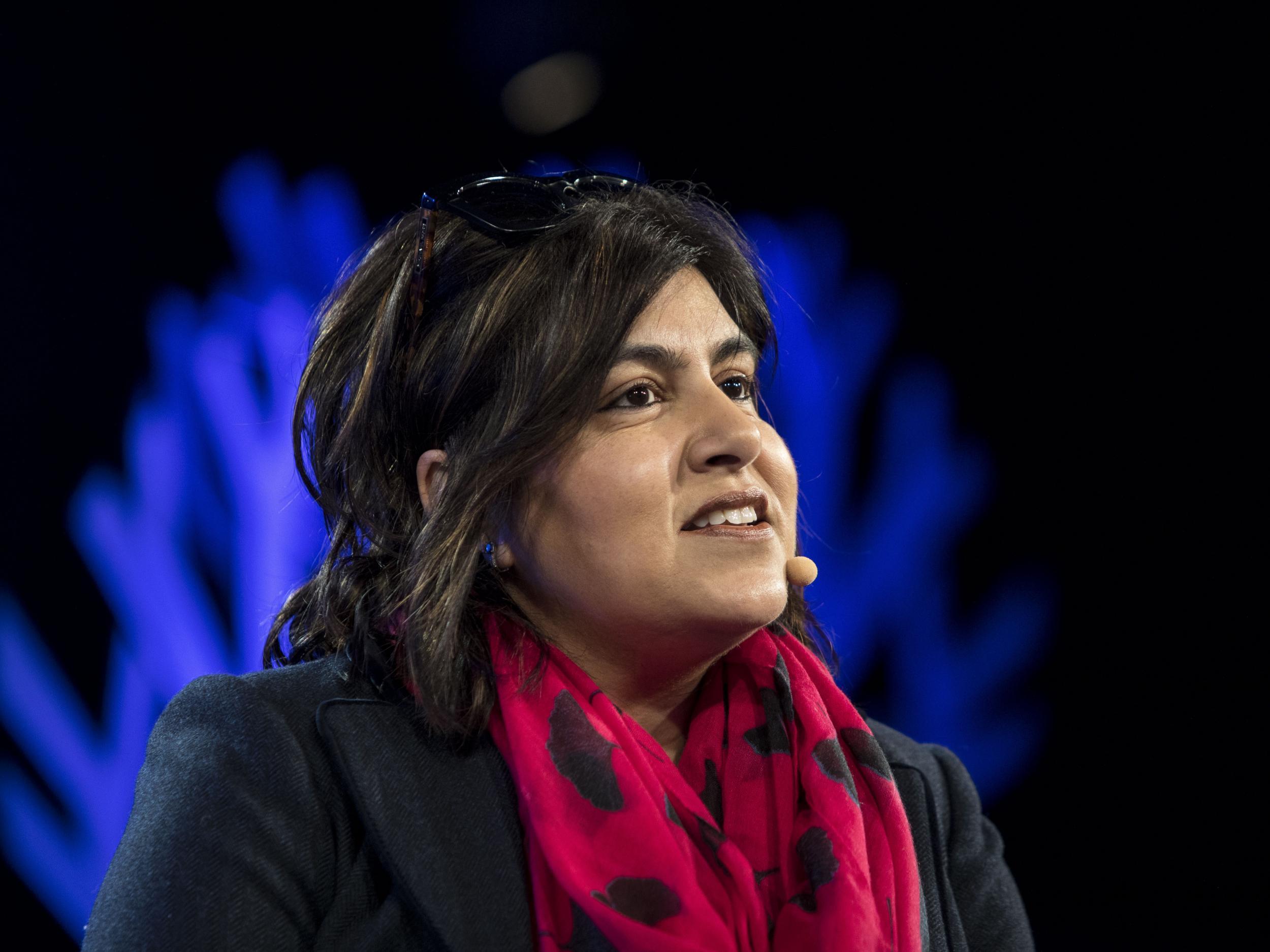 Baroness Warsi said she did not want the veil banned 'with a government diktat'