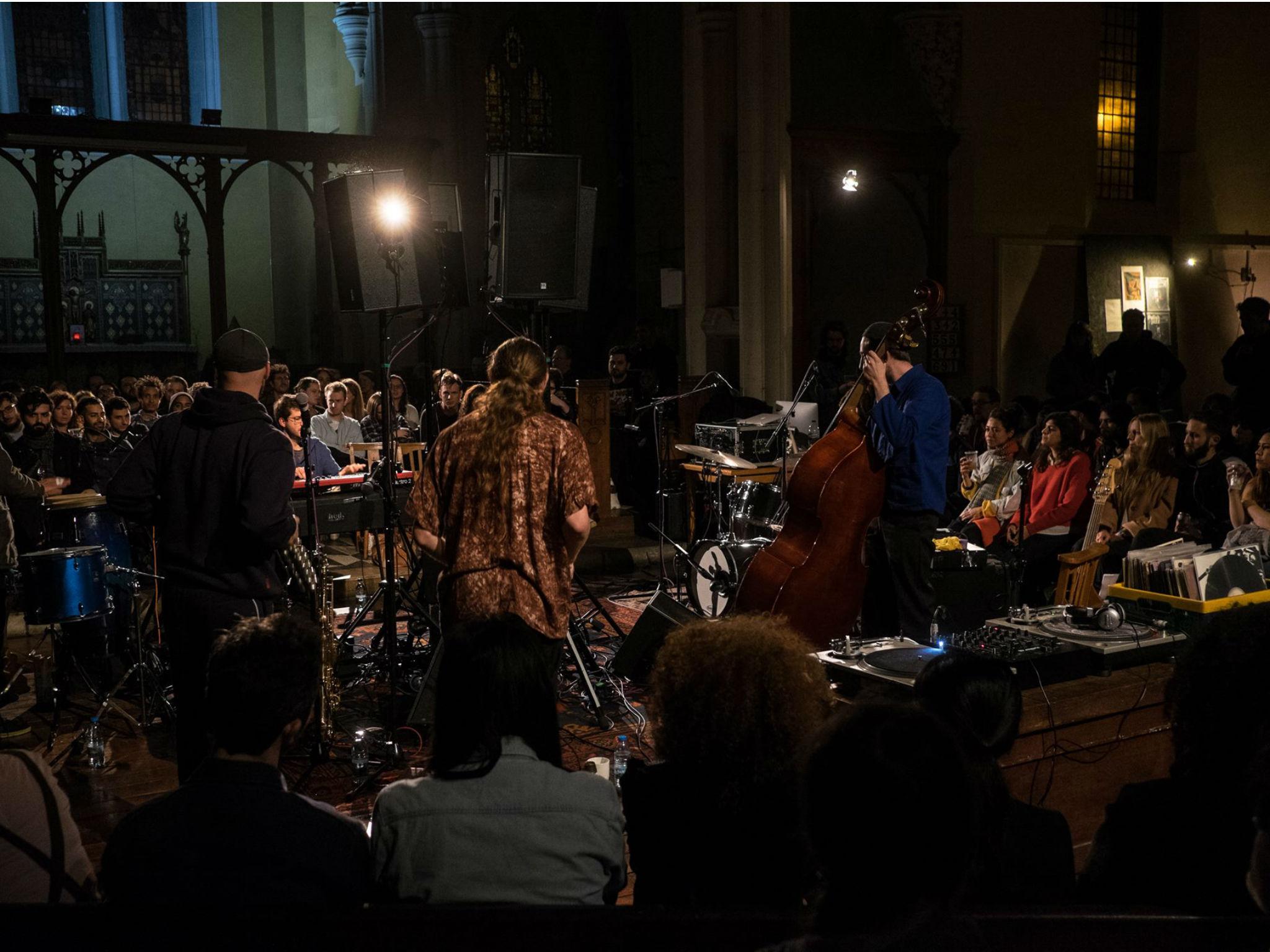 Ruby Rushton playing jazz at St. James the Great Church in London's Clapton (Daniel James Hurst)