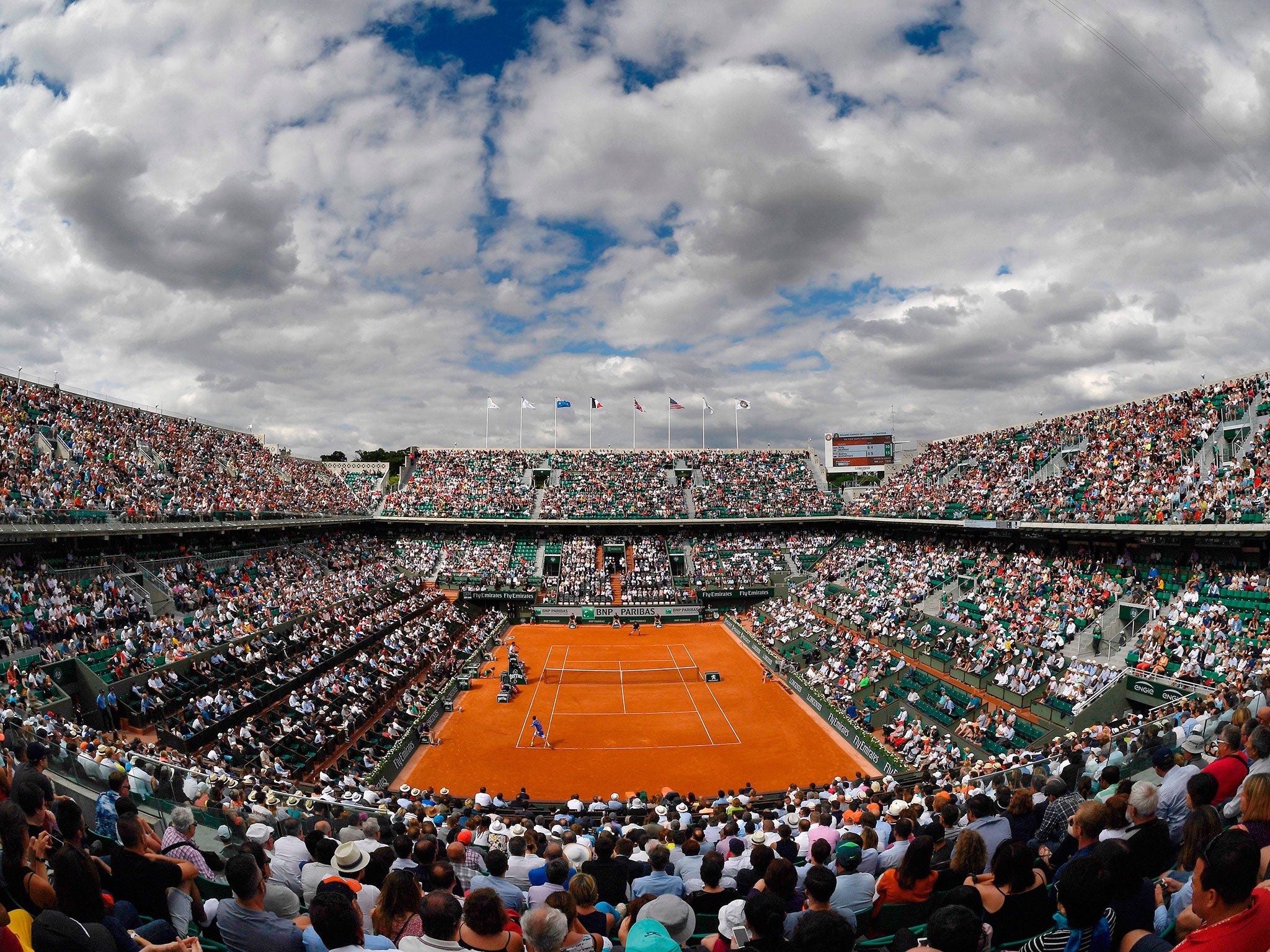 A general view of Court Philippe Chatrier